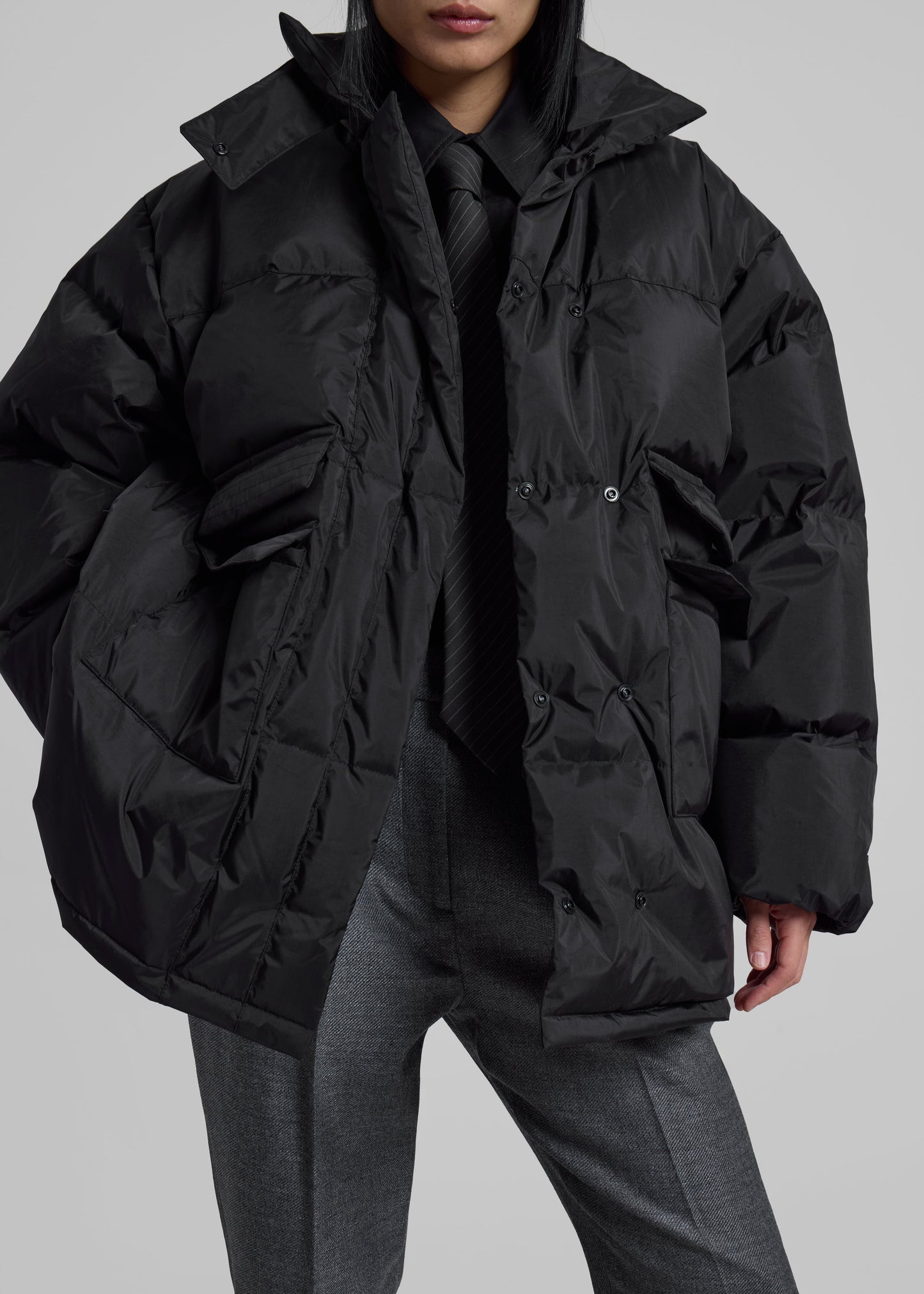 Nixa Puffer Jacket - Black