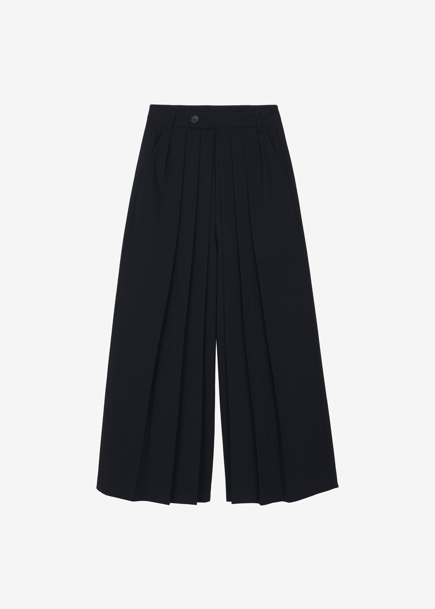 Norska Pleated Wrap Trousers - Black