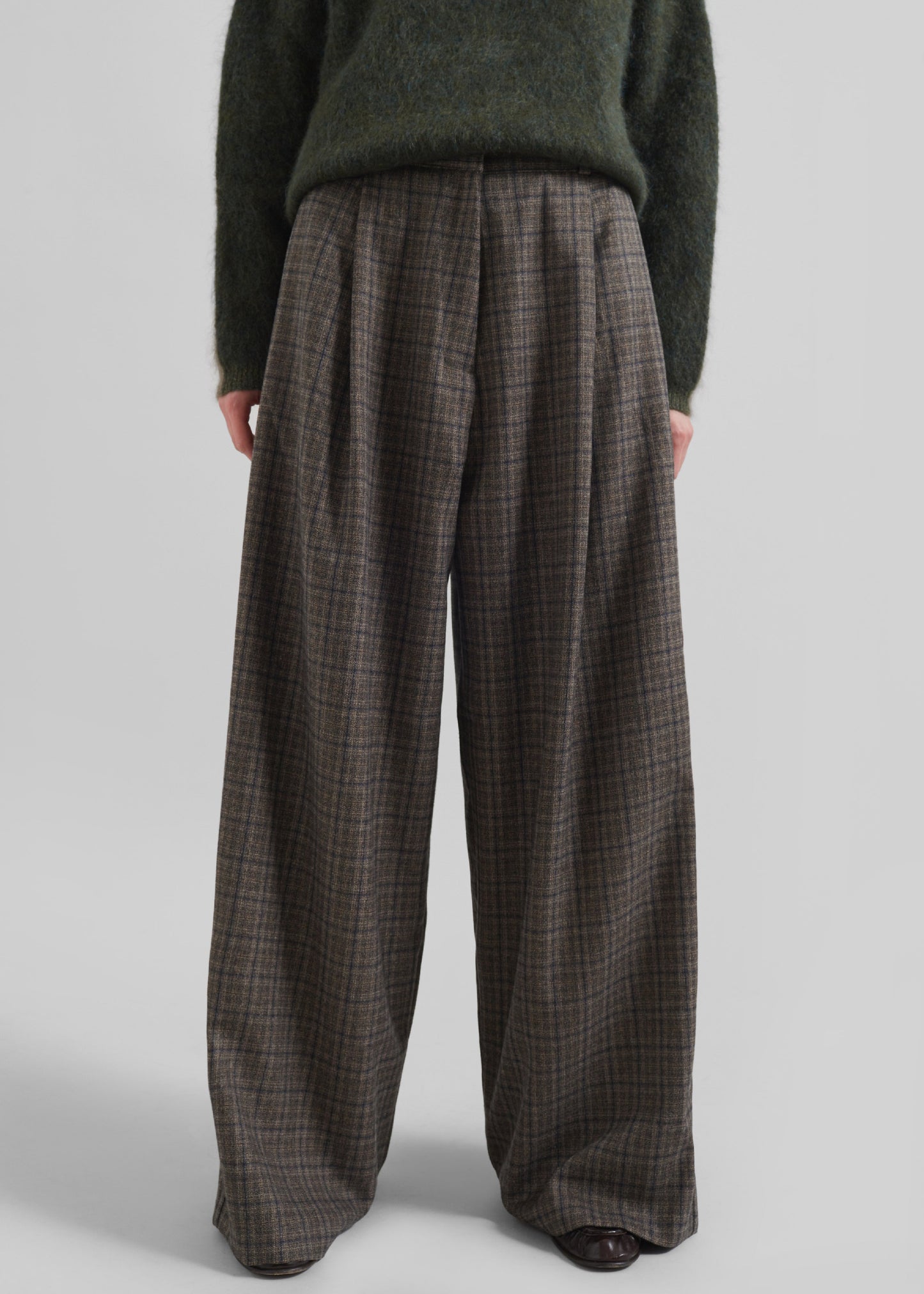 Novers Plaid Trousers - Multicolor