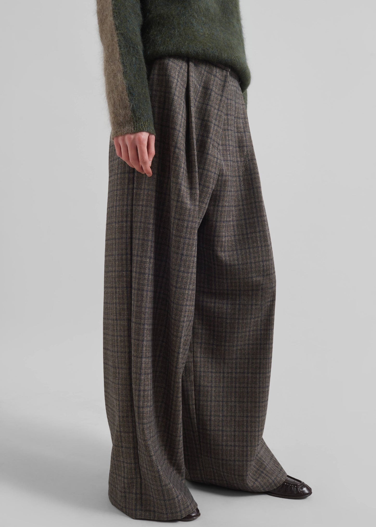 Novers Plaid Trousers - Multicolor