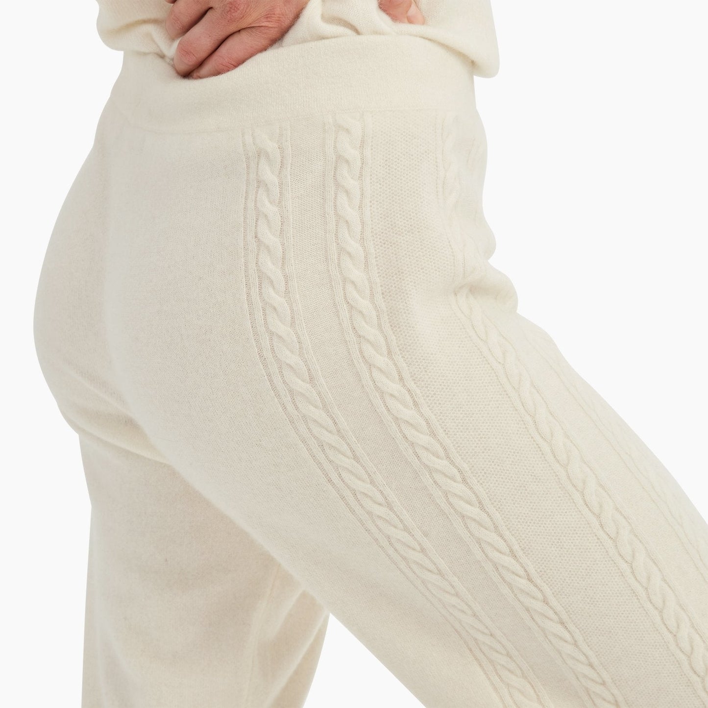 Cashmere Cable Jogger