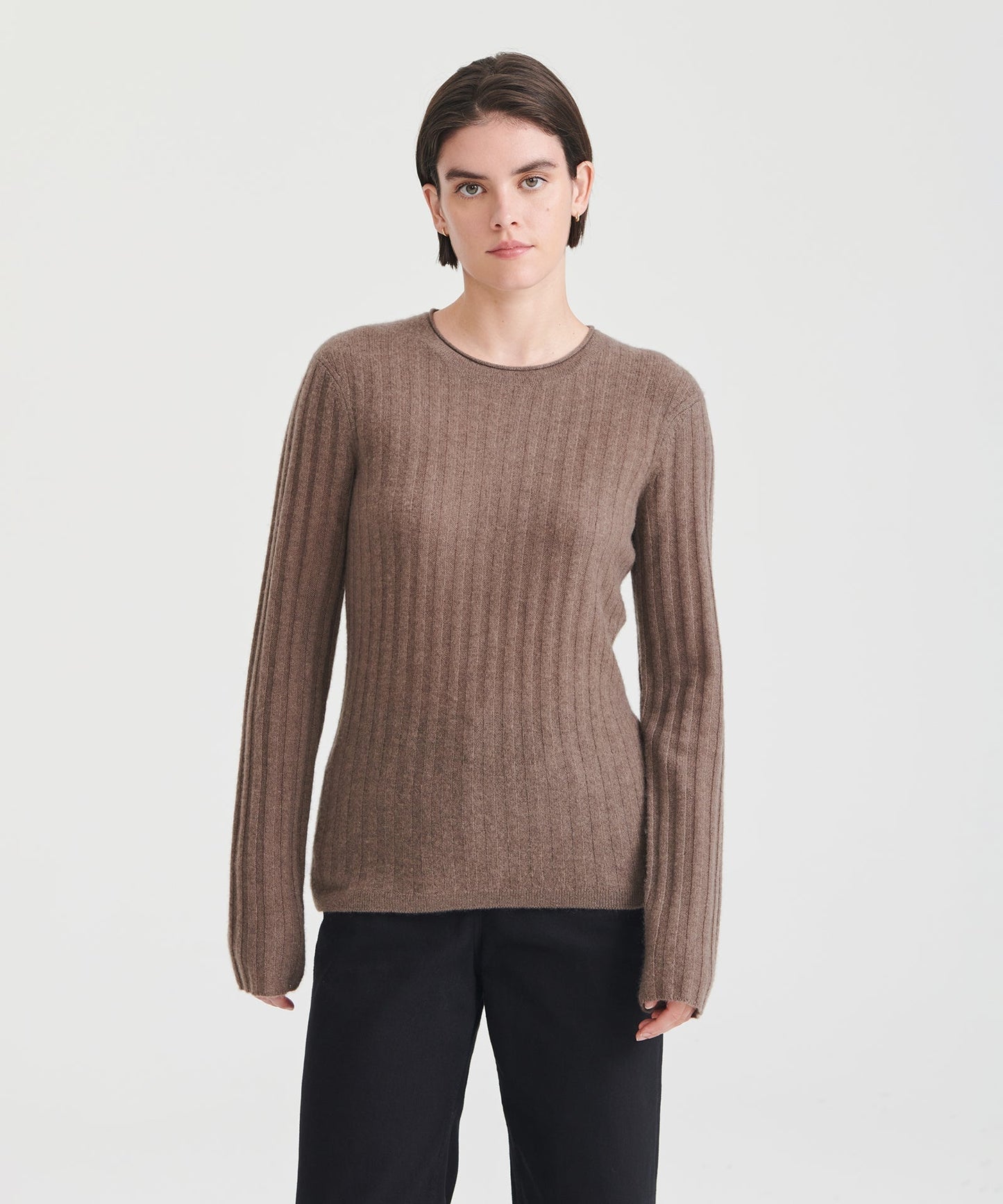 Lightweight Cashmere Ribbed Sweater