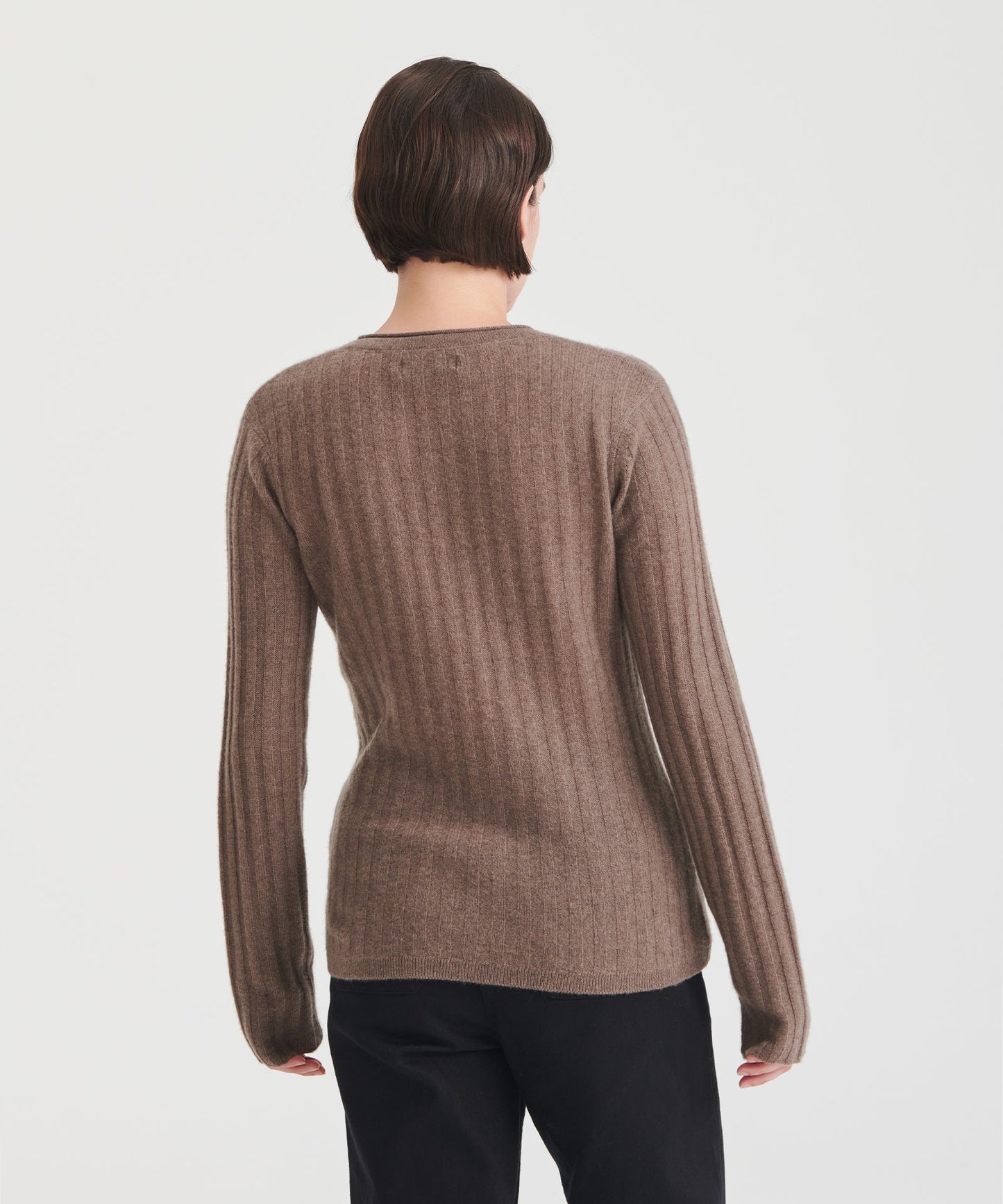 Lightweight Cashmere Ribbed Sweater