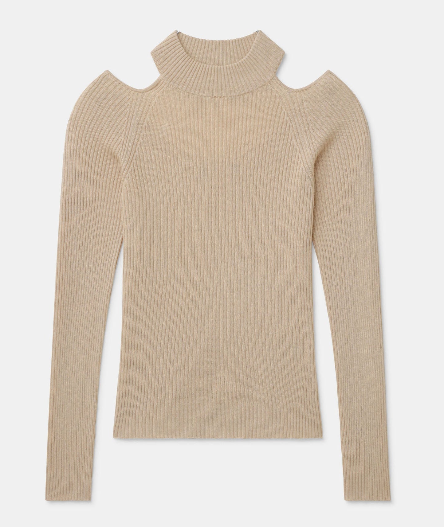 Silk Cashmere Cutout Turtleneck