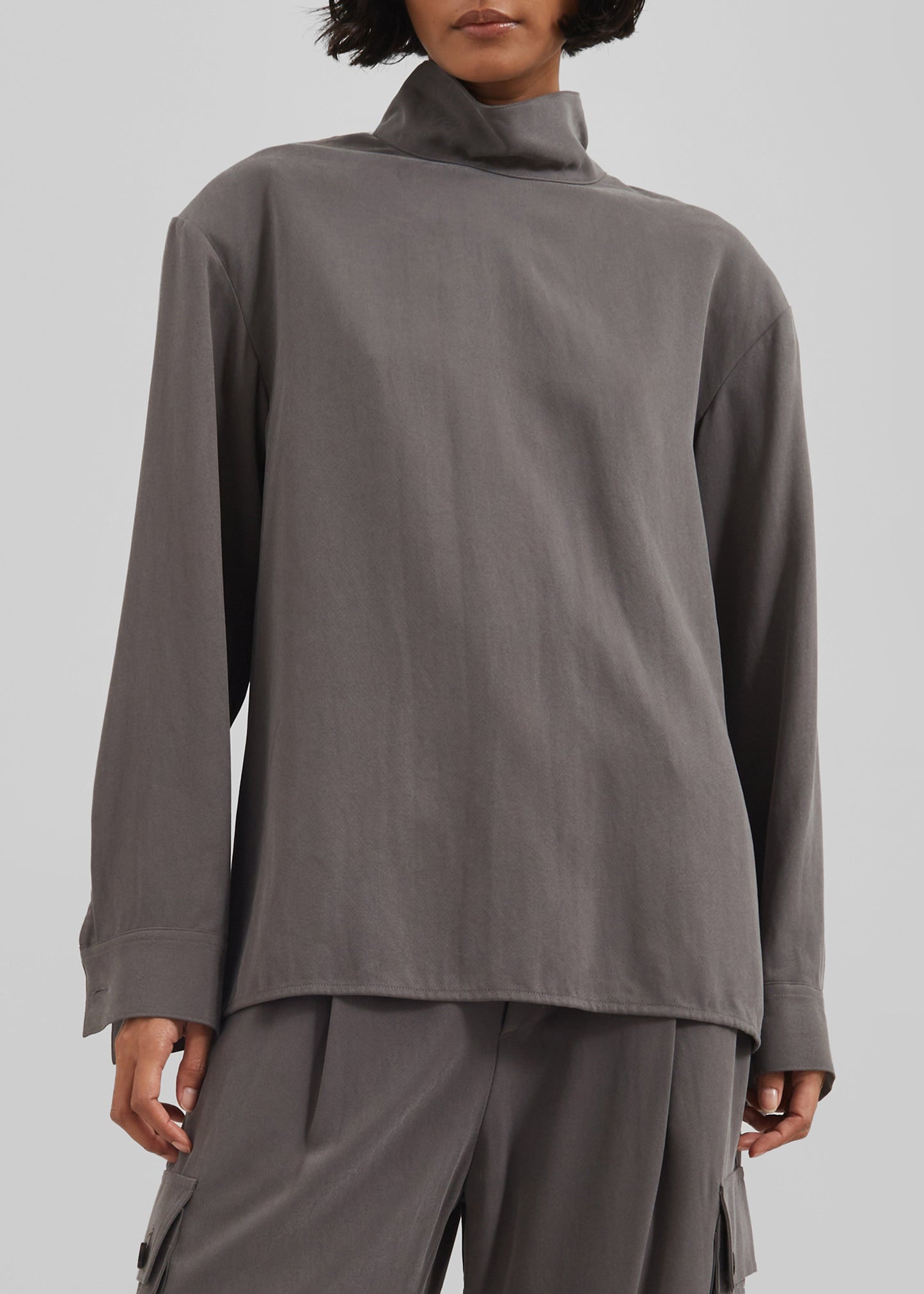 Nyro Blouse - Charcoal