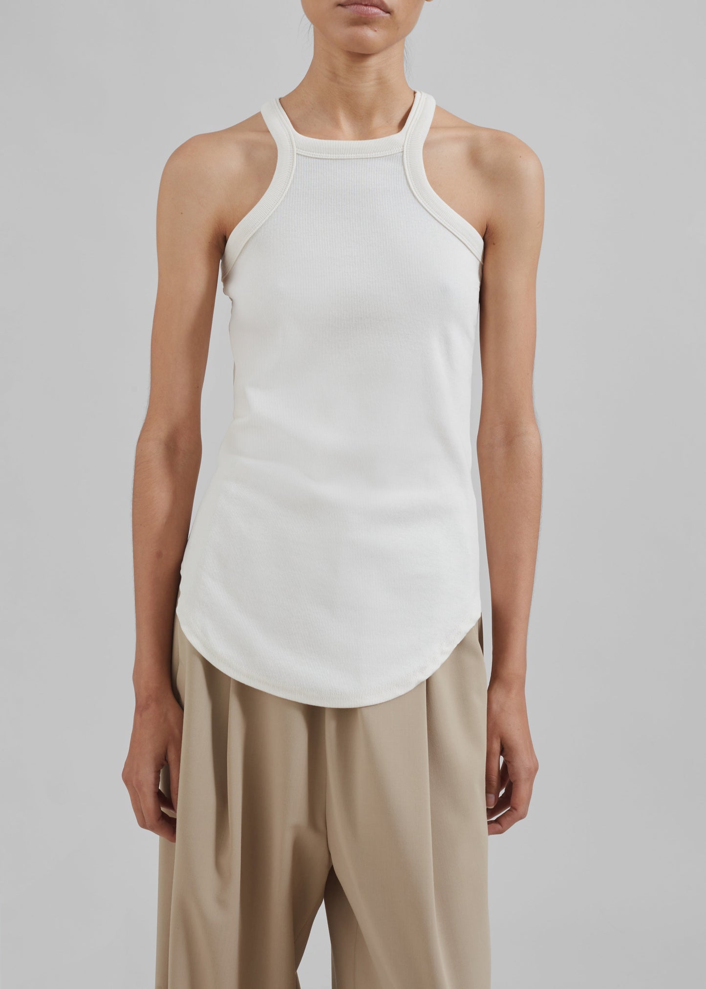 Omi Halter Tank Top - Cream