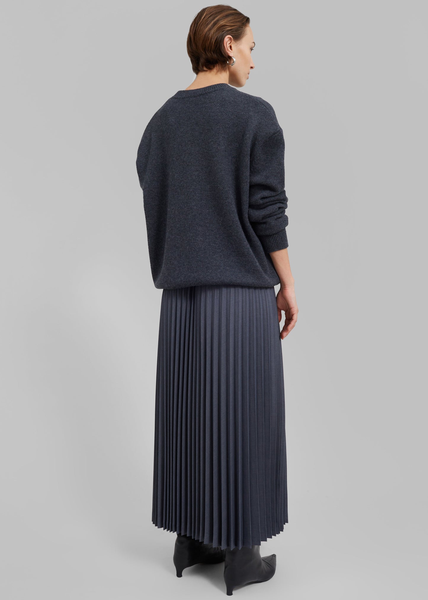 Orem Pleated Skirt - Charcoal