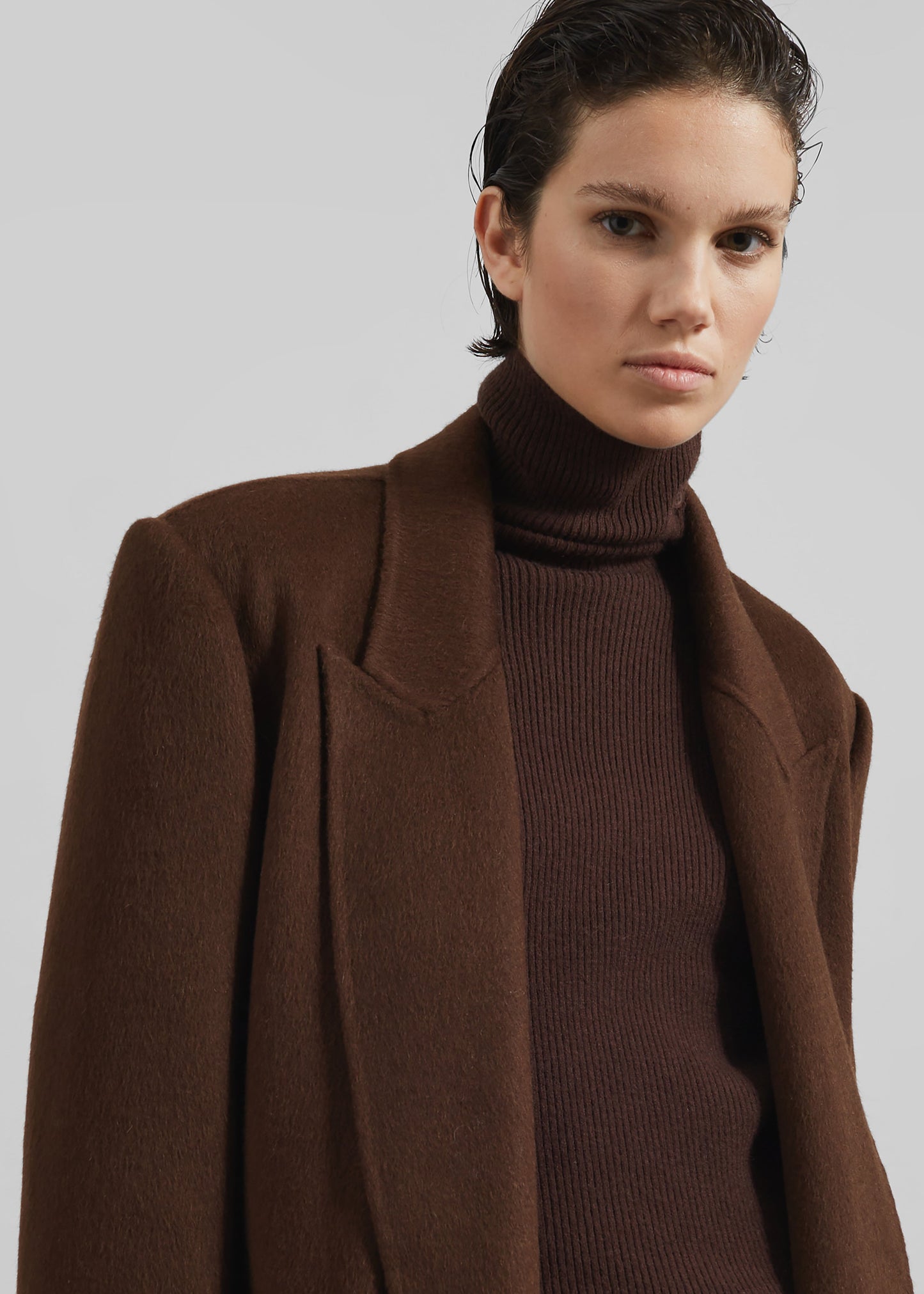 Penrose Wool Coat - Brown