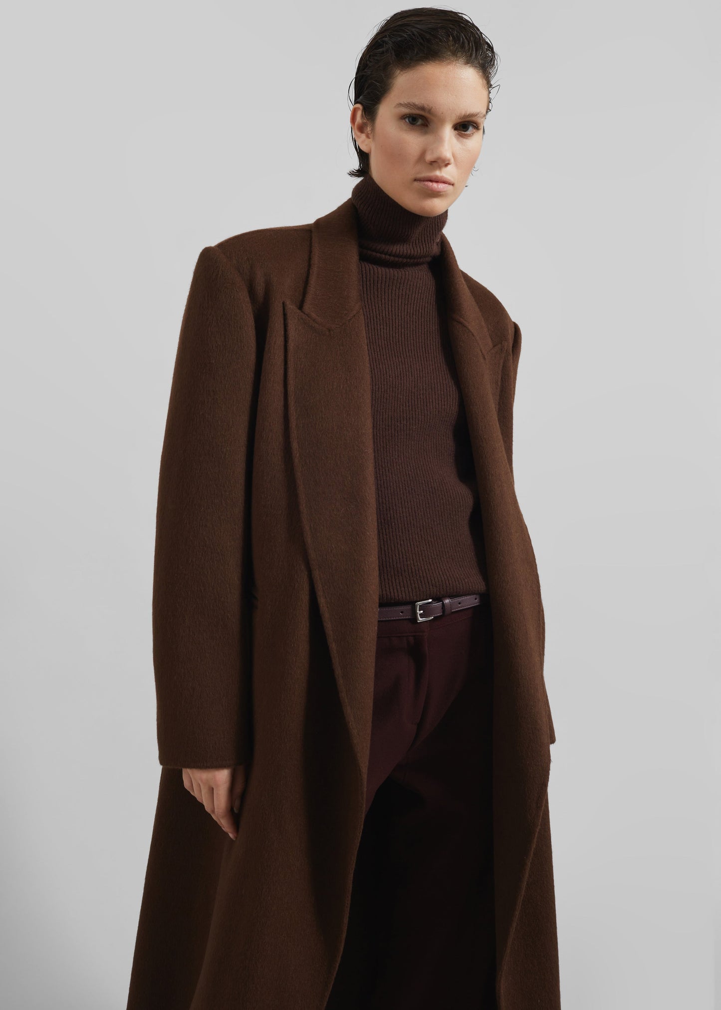 Penrose Wool Coat - Brown