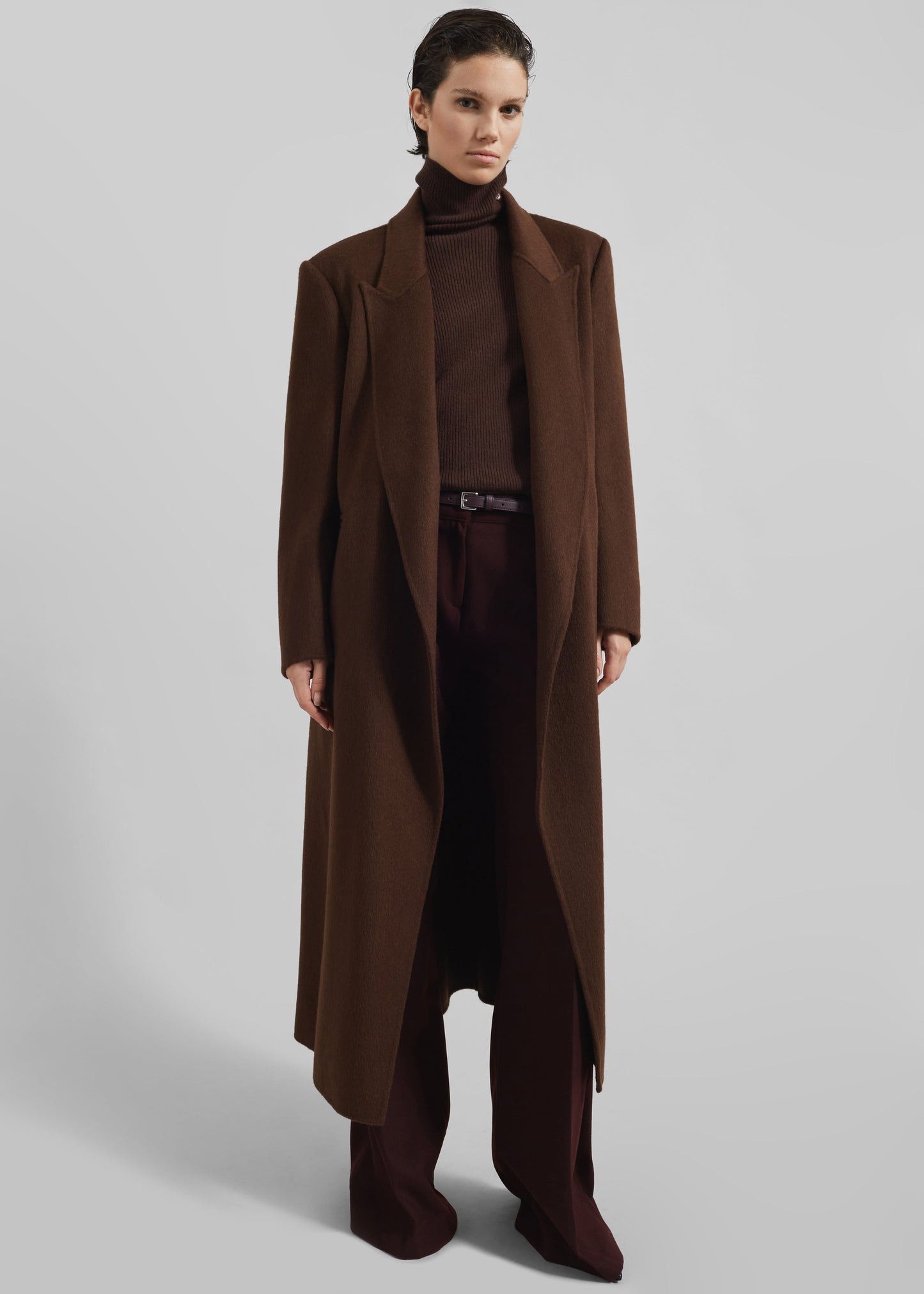 Penrose Wool Coat - Brown