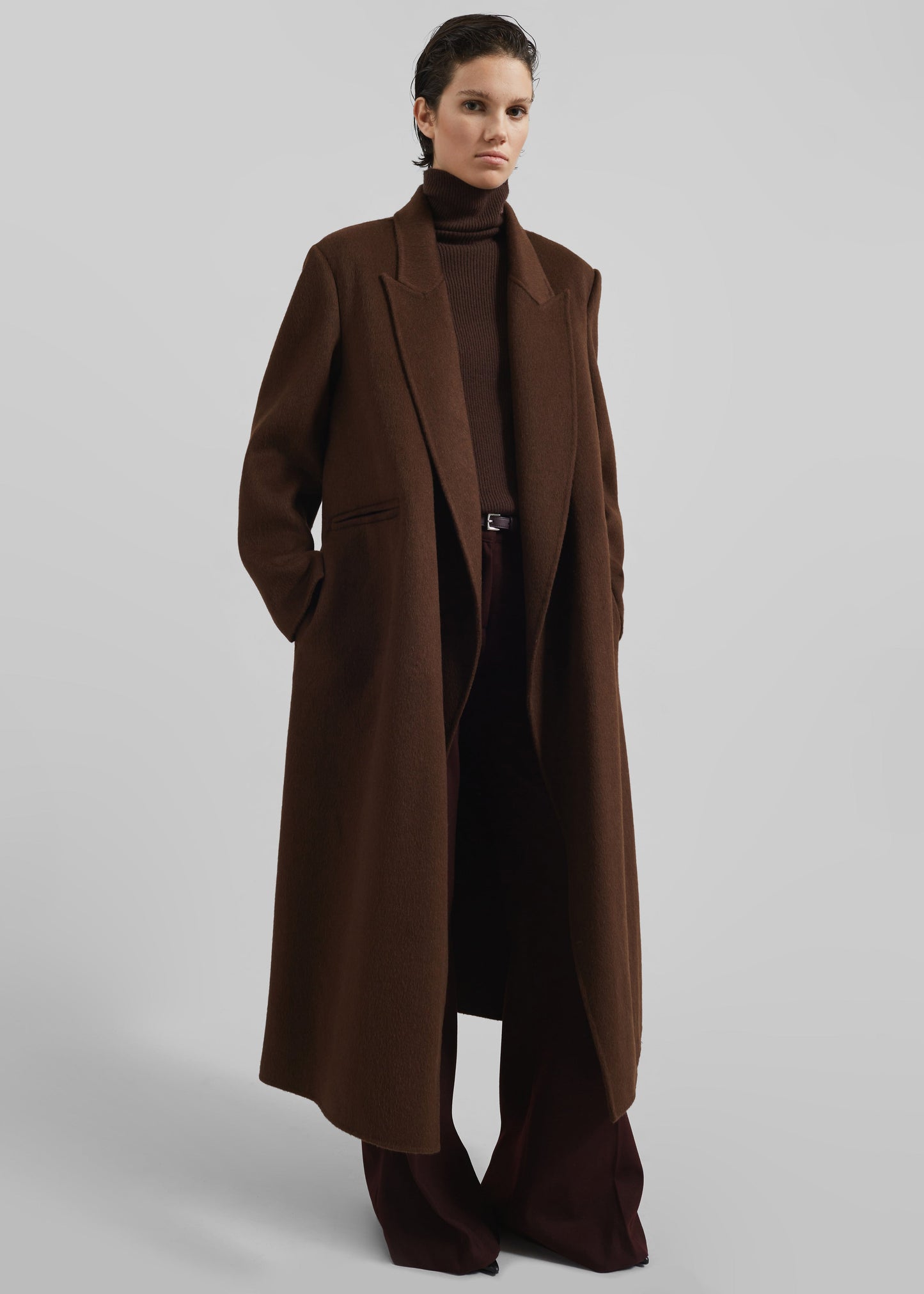 Penrose Wool Coat - Brown