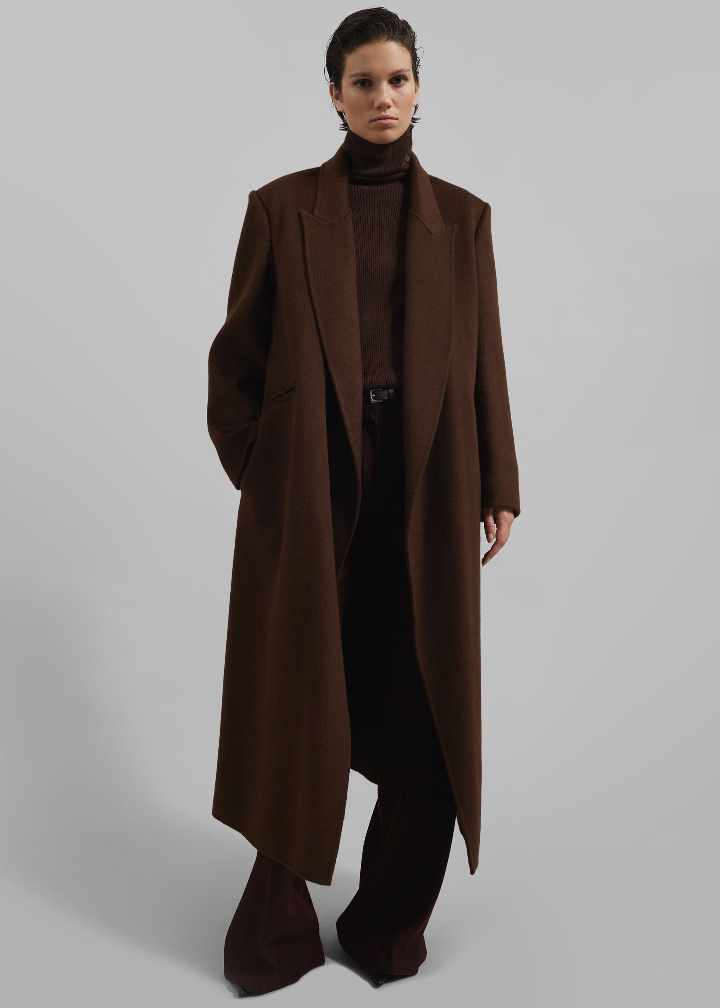 Penrose Wool Coat - Brown