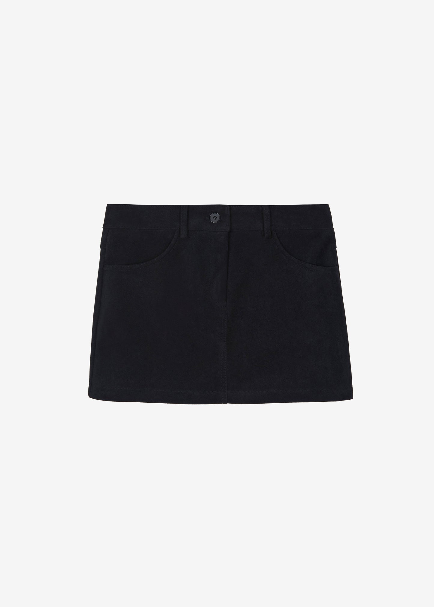 Peoria Faux Suede Mini Skirt - Black