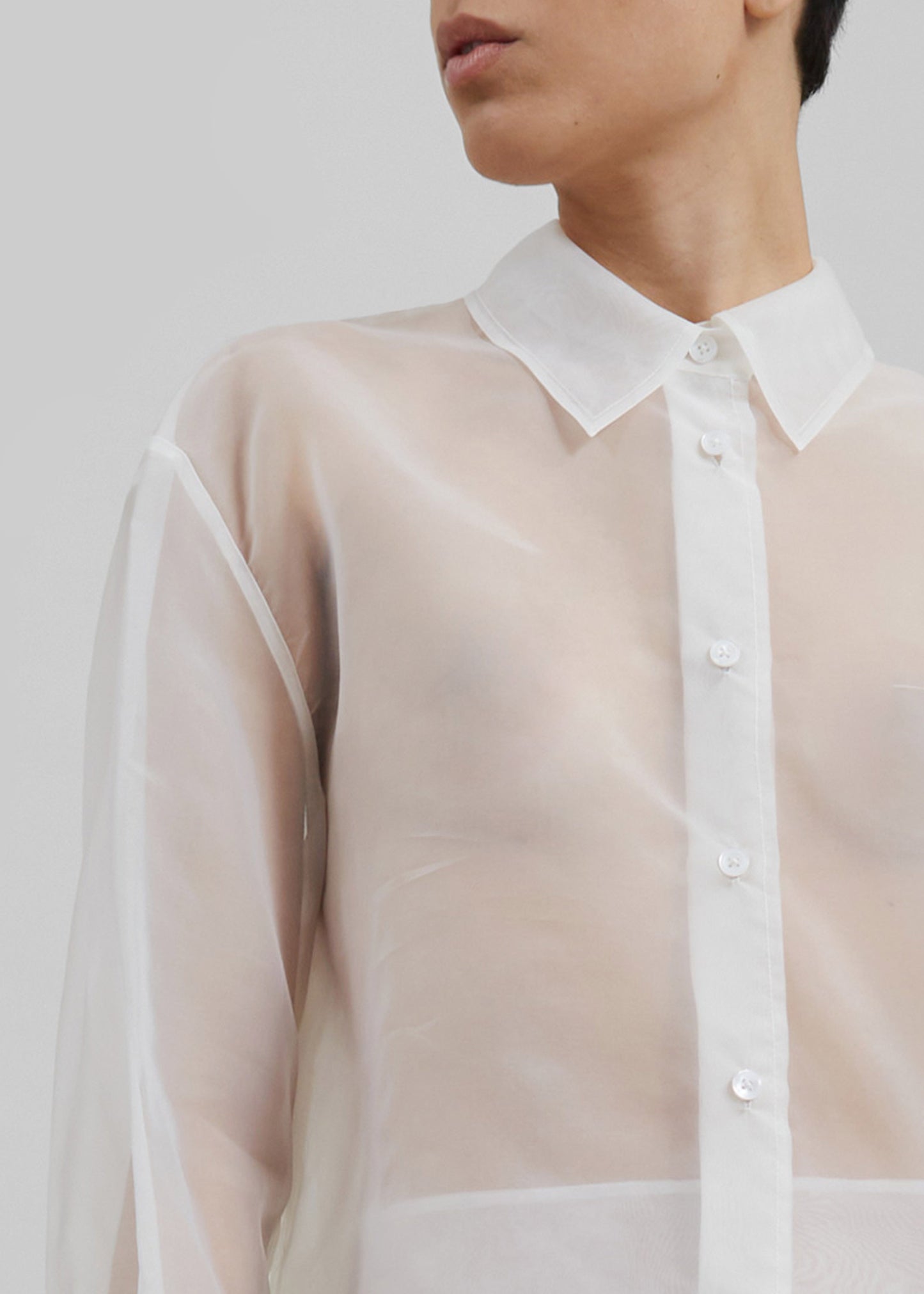 Peri Sheer Shirt - White