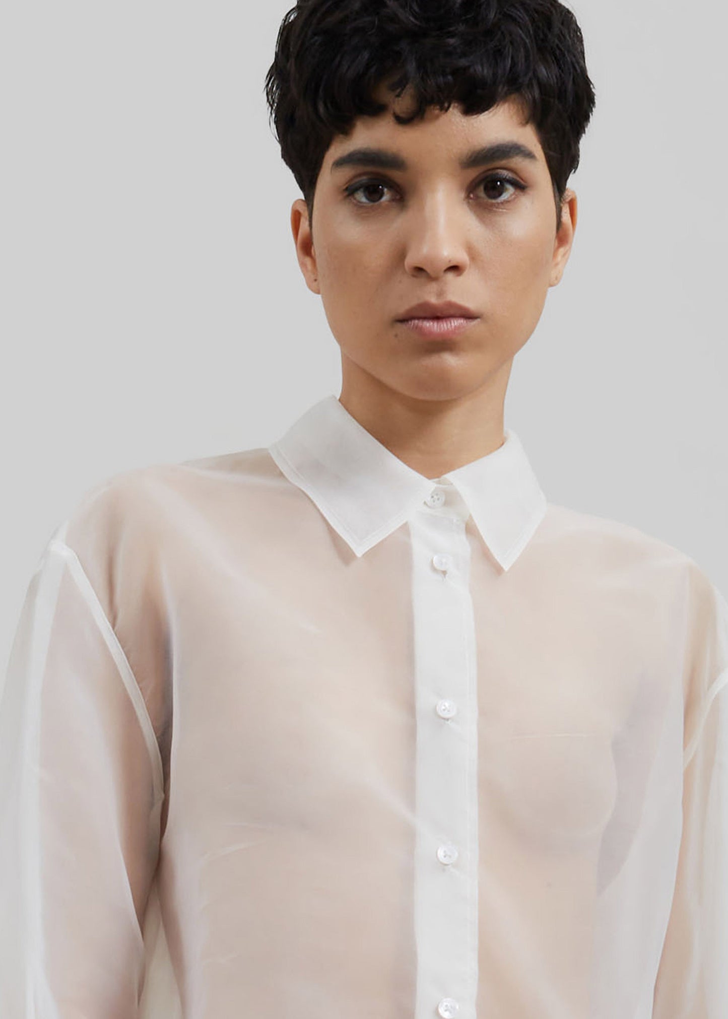 Peri Sheer Shirt - White