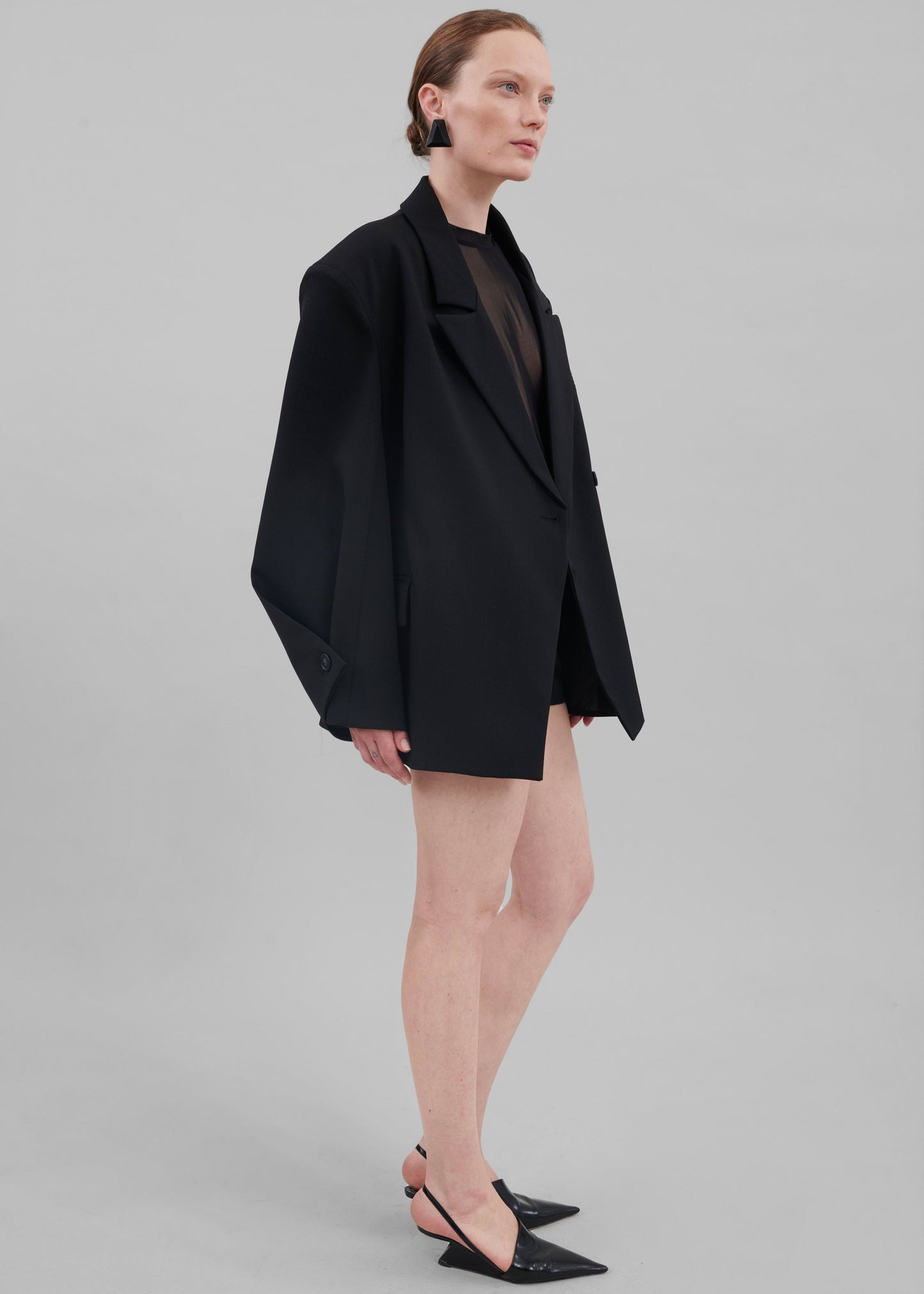 Pia Boxy Blazer - Black