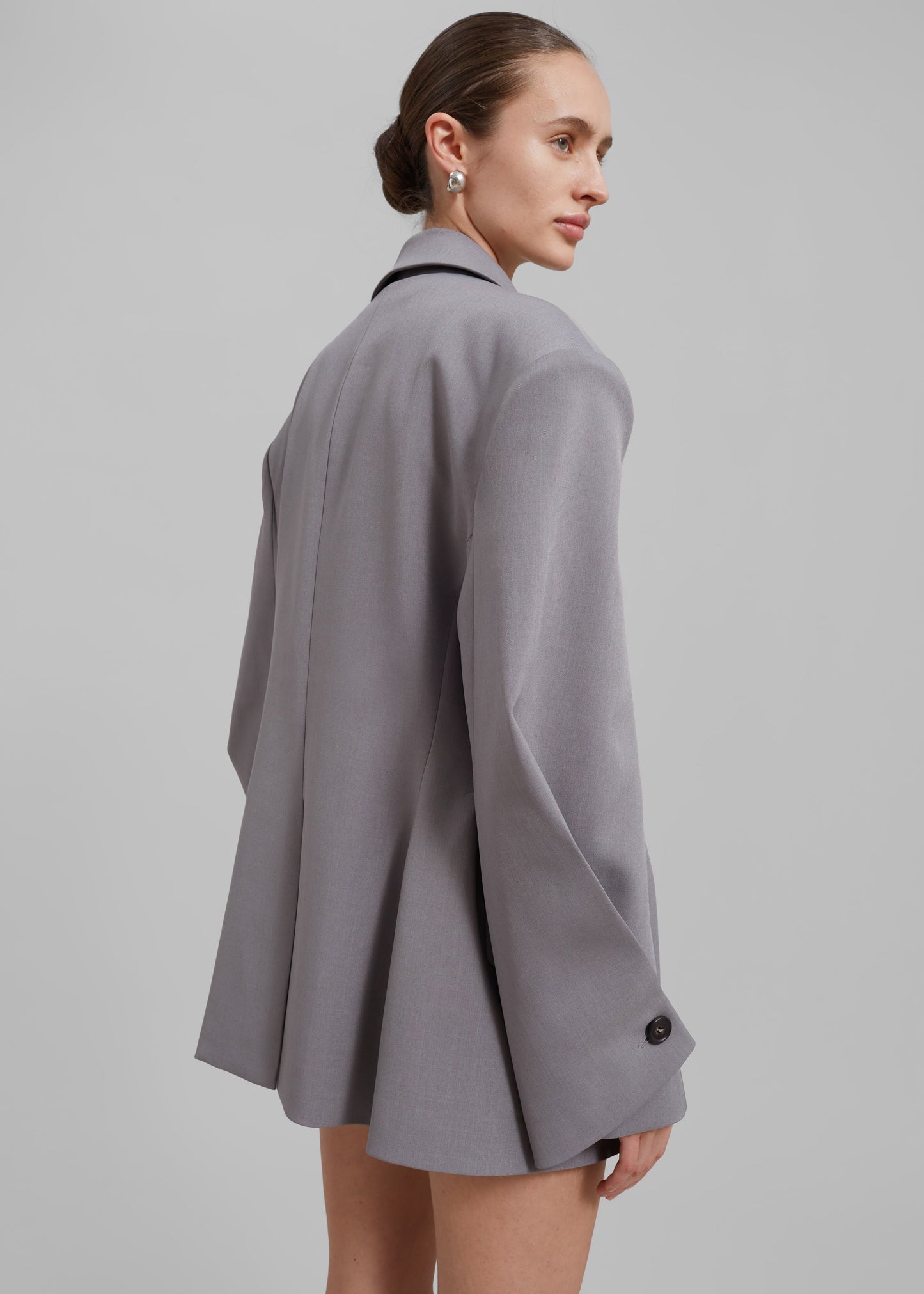 Pia Boxy Blazer - Grey