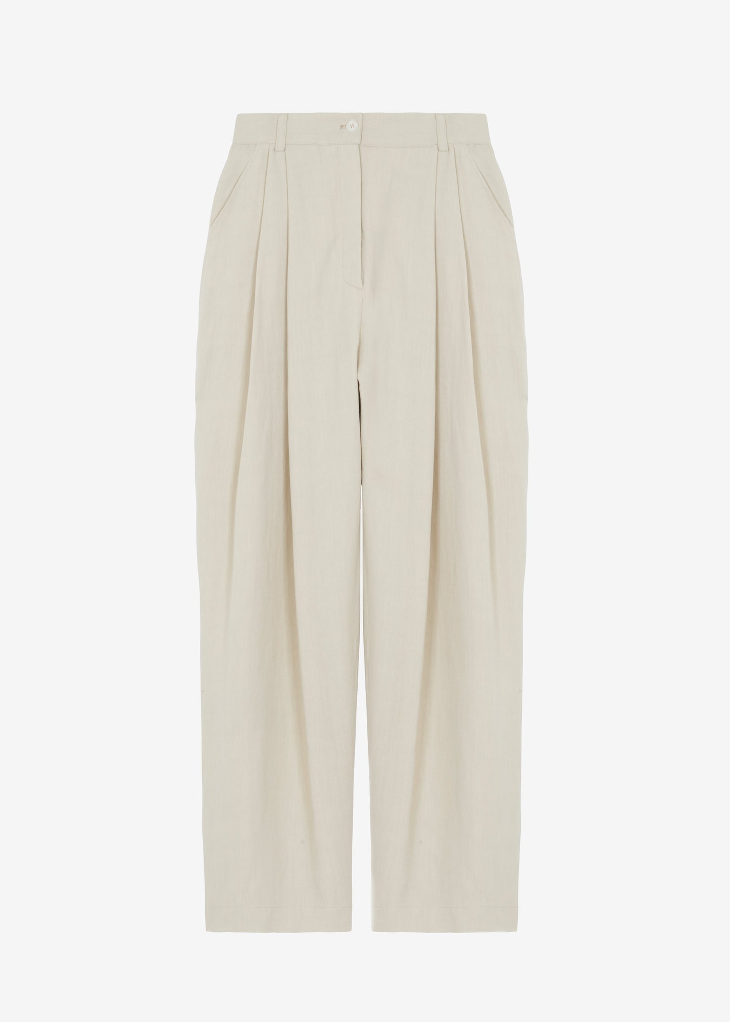 Piper Pleated Trousers - Beige