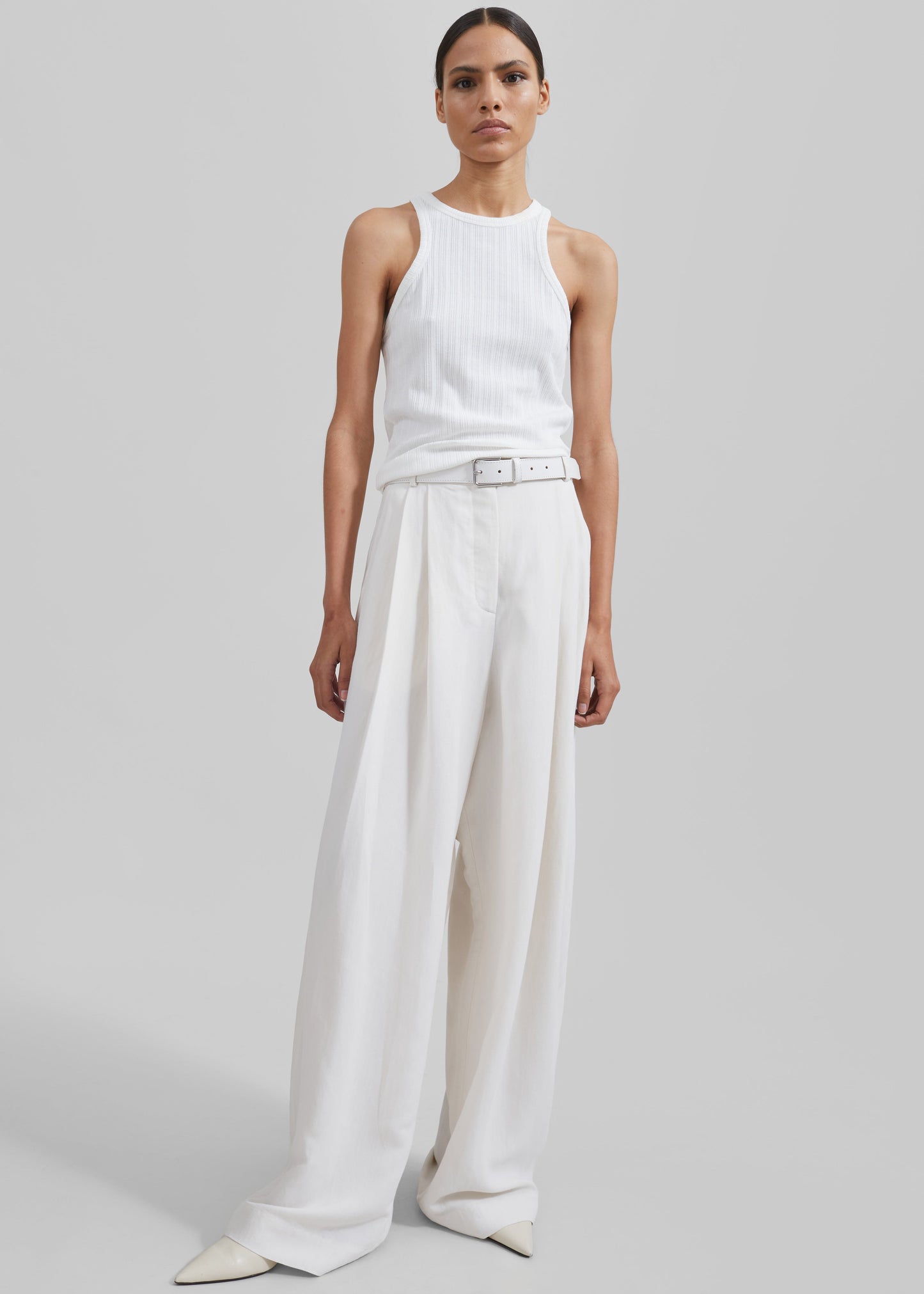 Piper Pleated Trousers - White