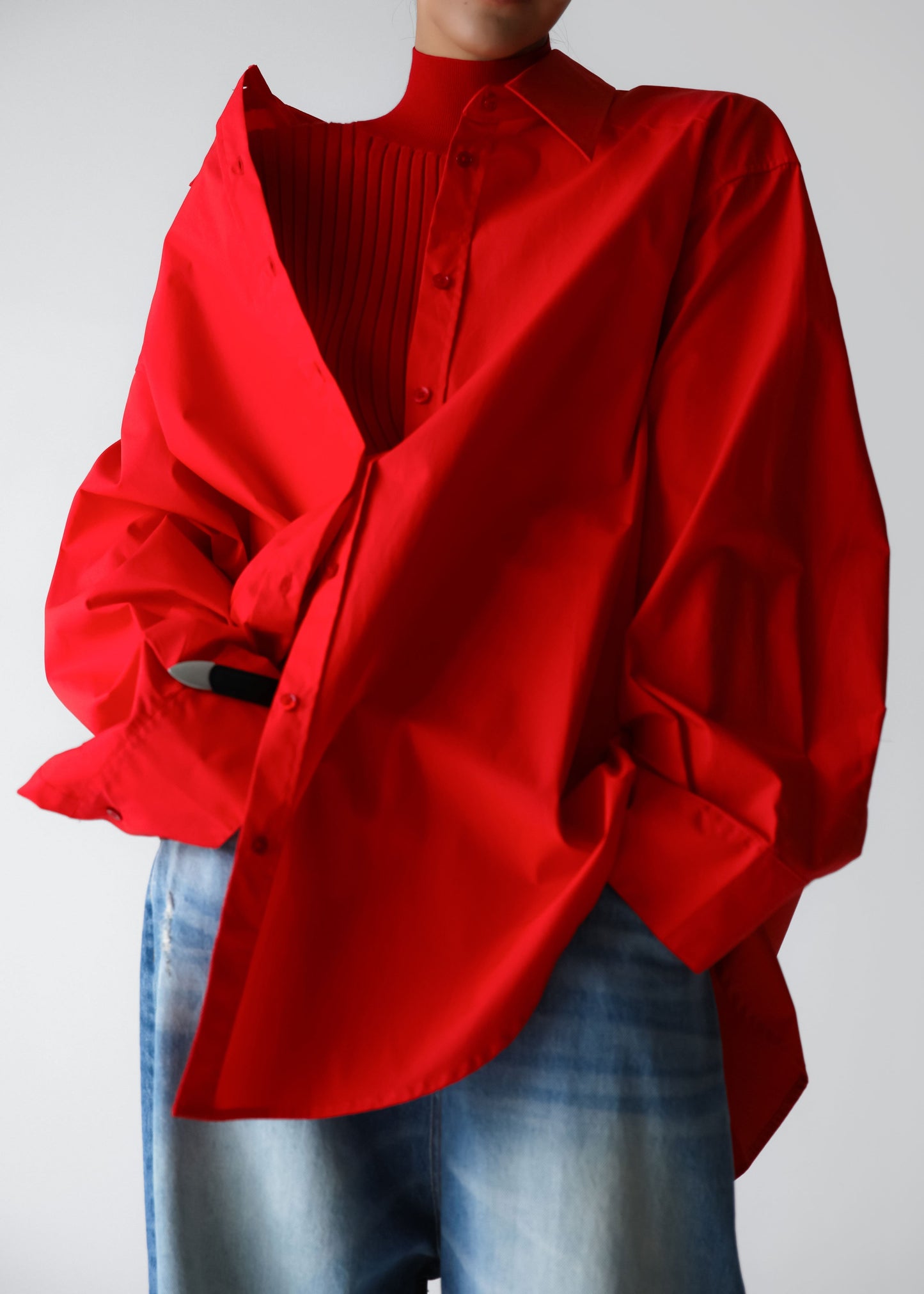 Prato Button Up Shirt - Red