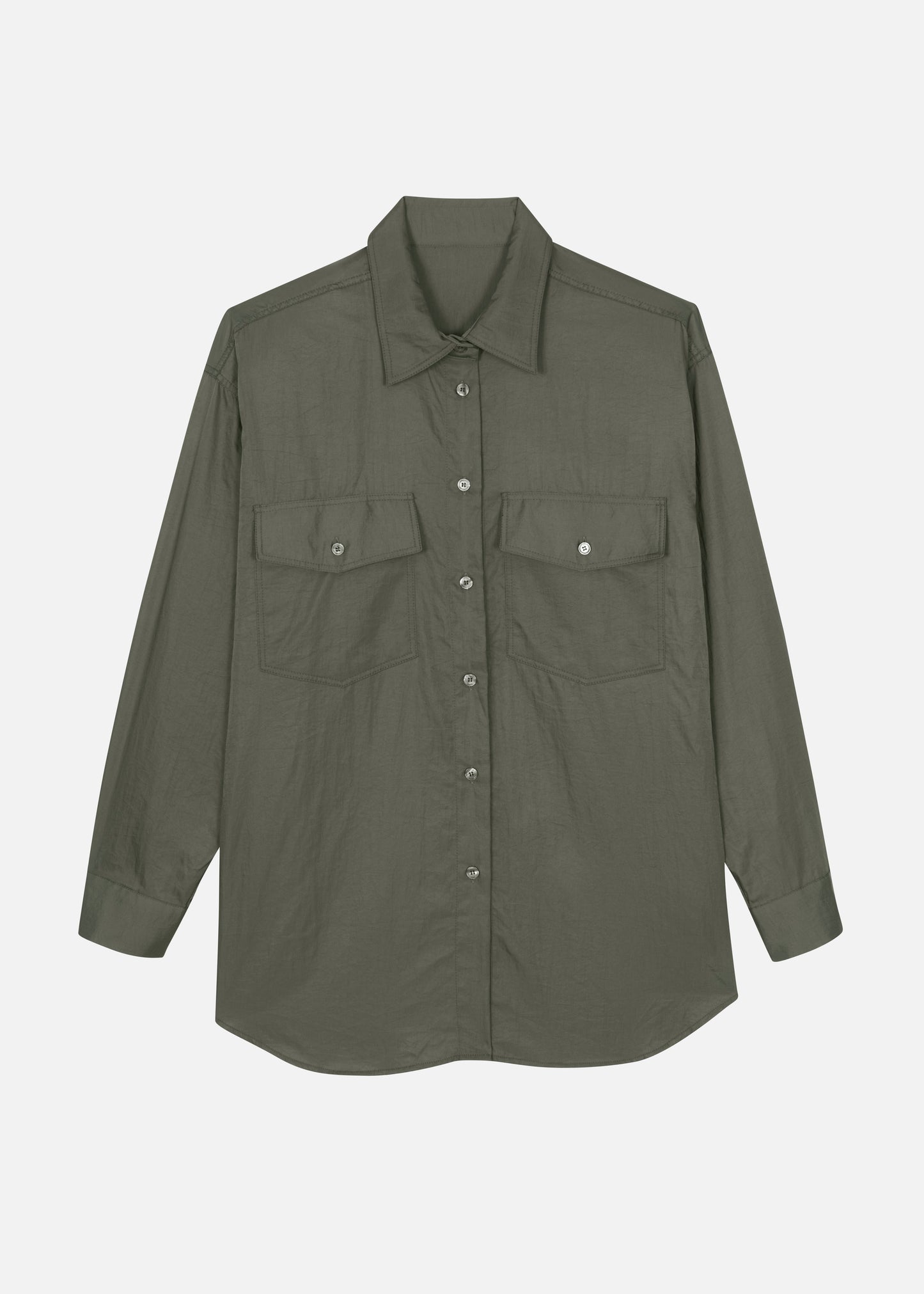 Prilly Oversized Shirt - Khaki