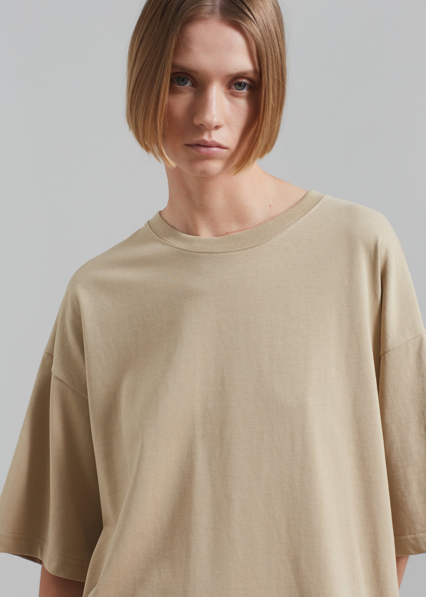 Quinn Cotton T-Shirt - Beige