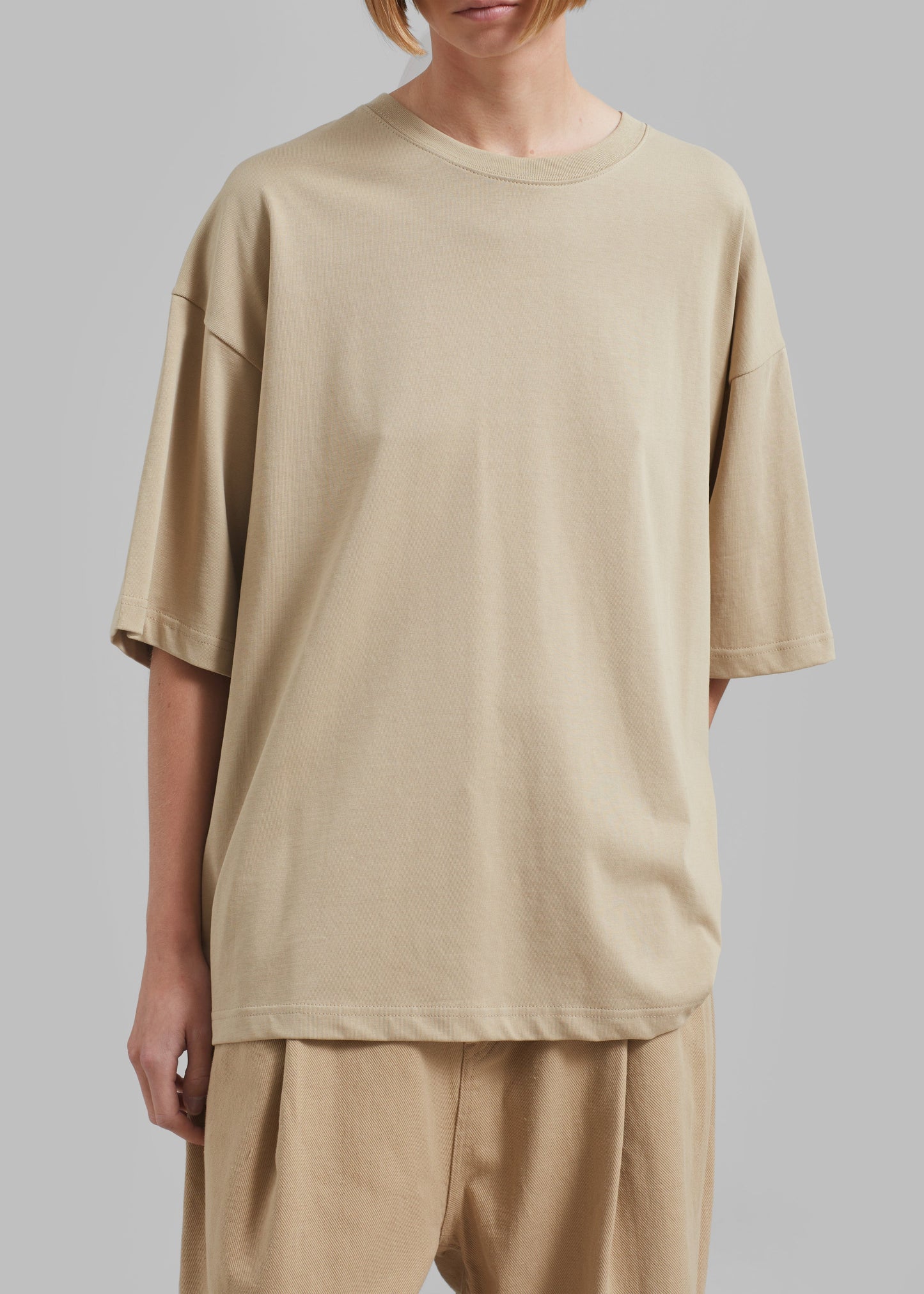 Quinn Cotton T-Shirt - Beige