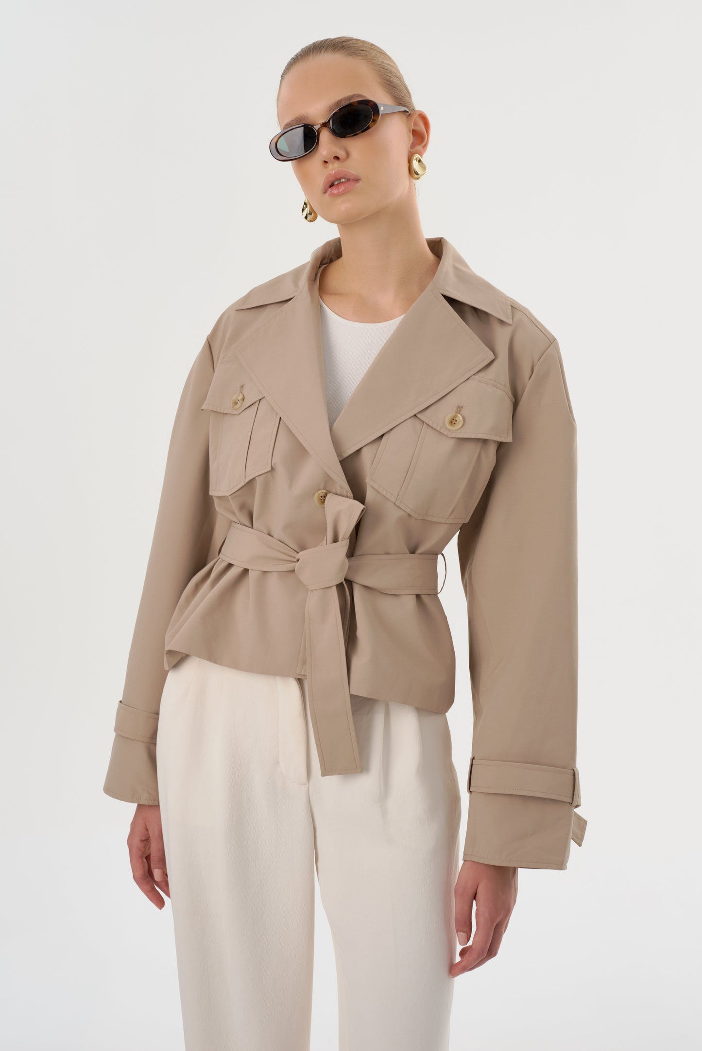 QUINN | Short Trench Jacket