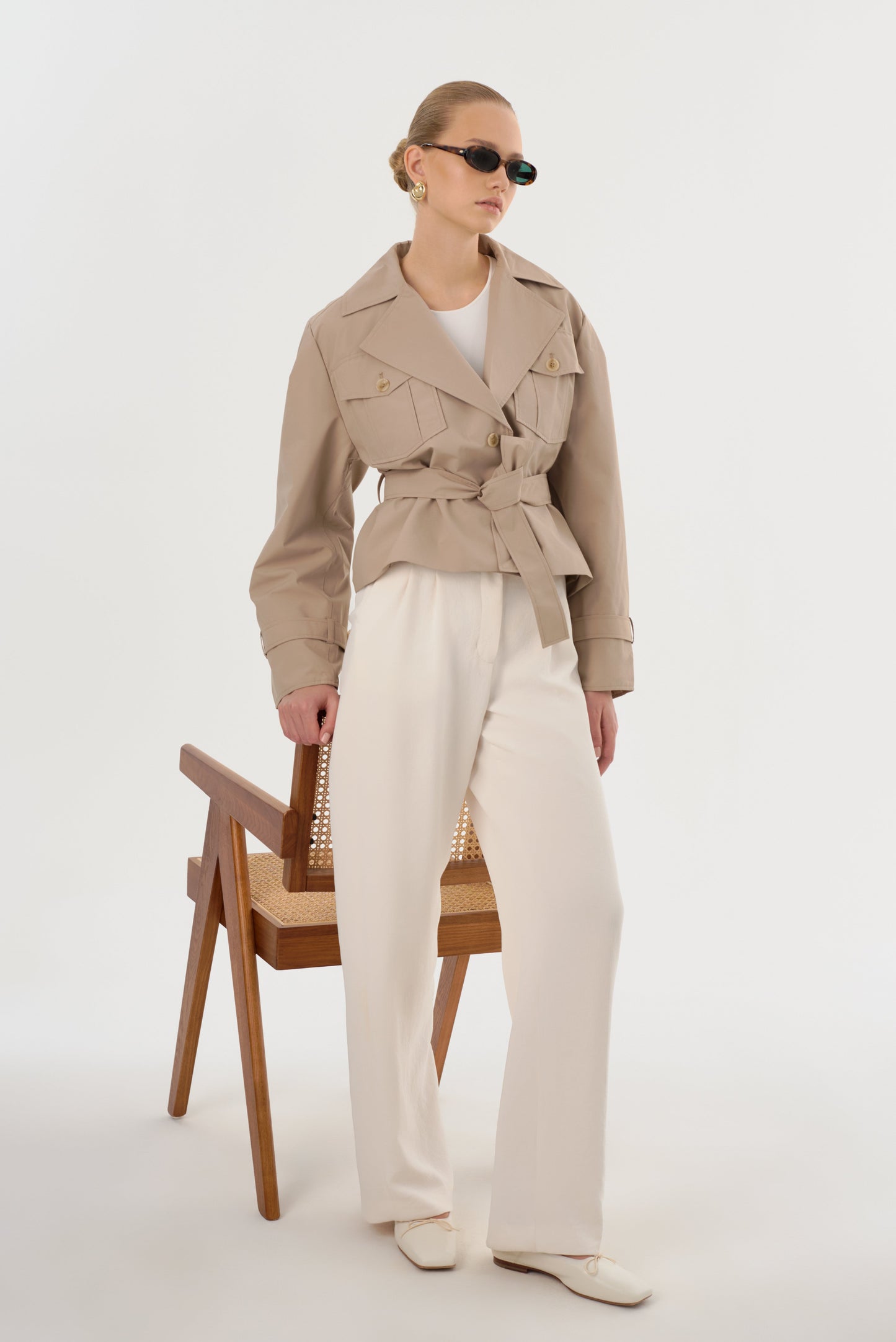 QUINN | Short Trench Jacket