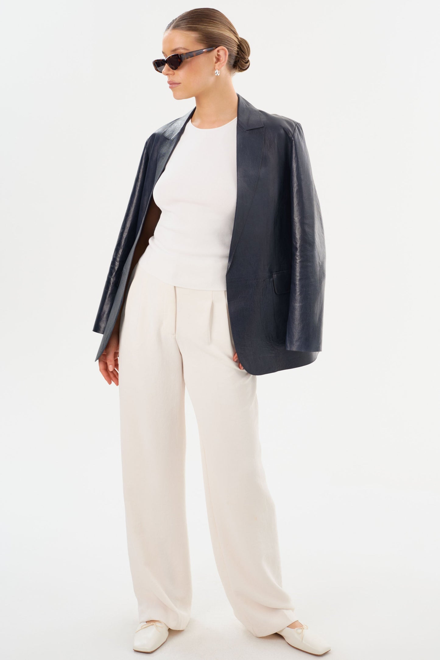 QUIRINA | Leather Blazer