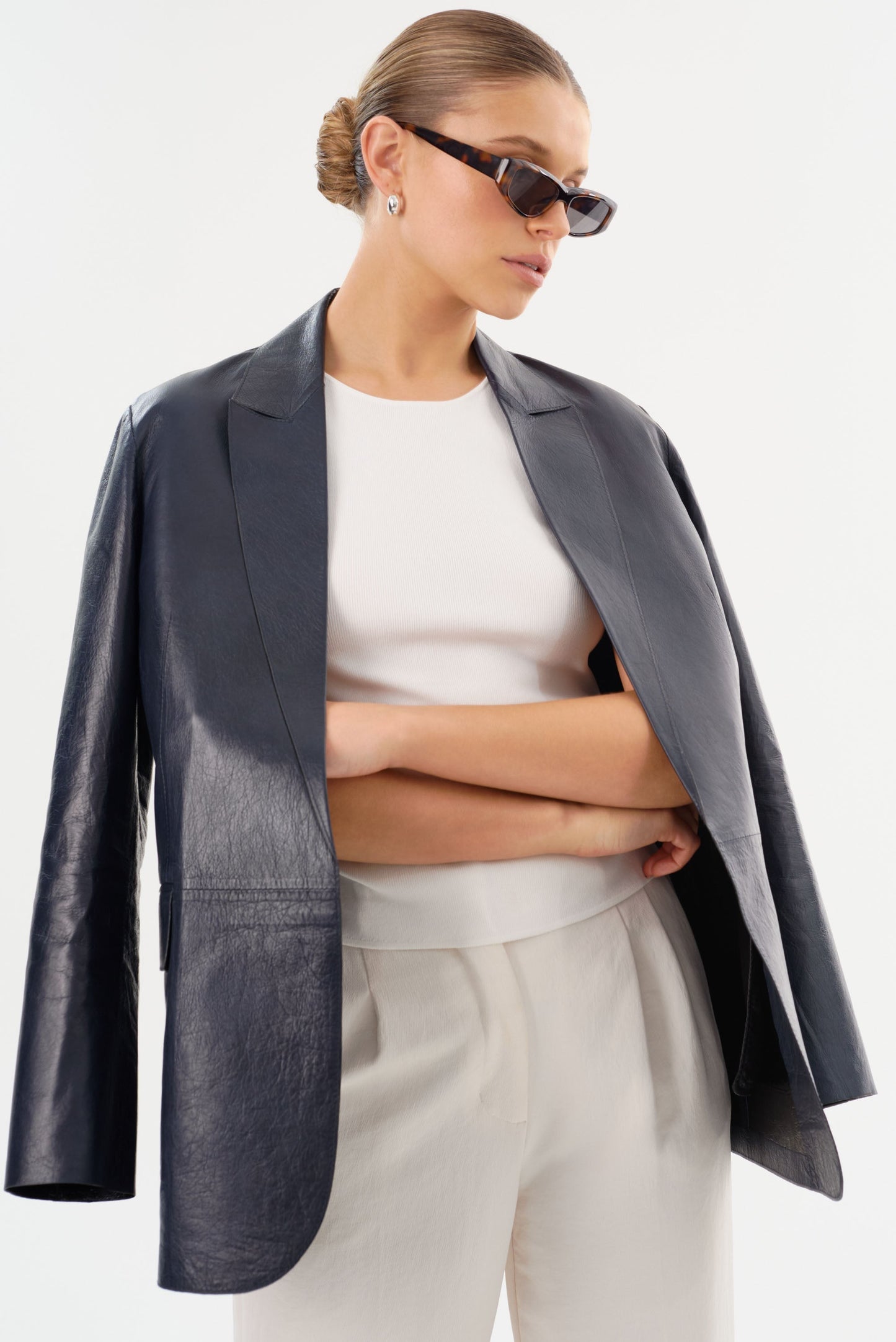 QUIRINA | Leather Blazer