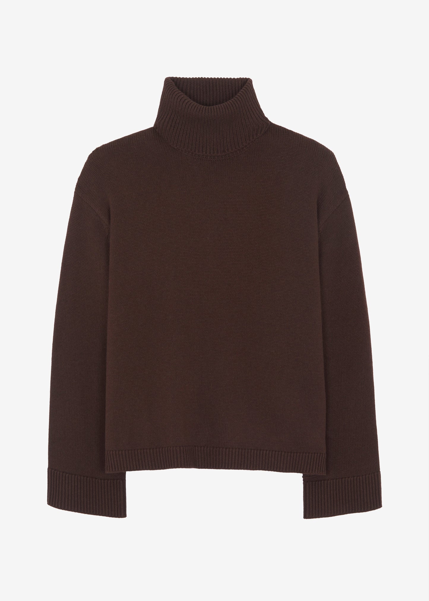 Rhea Trapeze Turtleneck - Brown