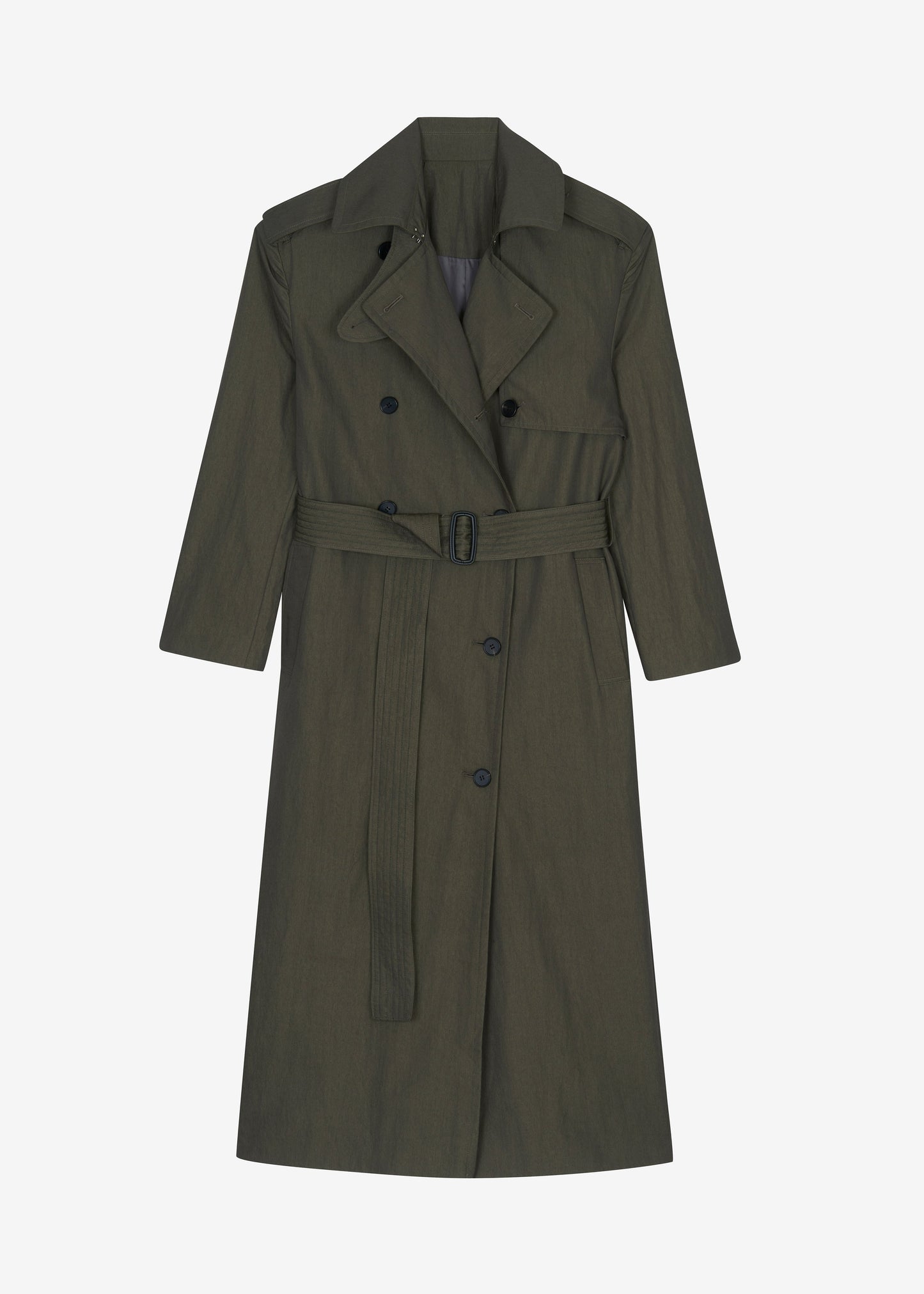 Rolen Trench Coat - Dark Olive