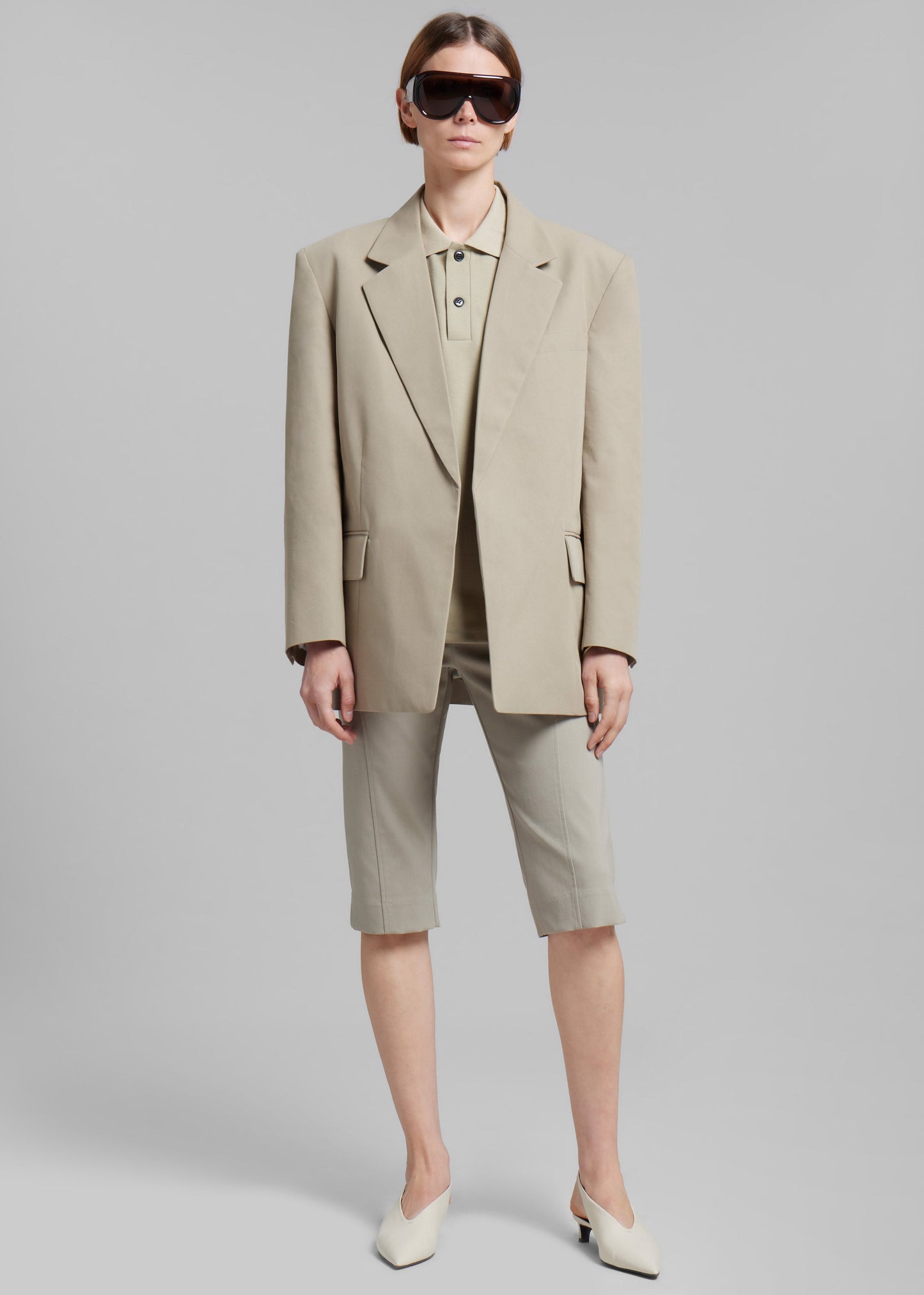 Romane Bermuda Shorts - Beige