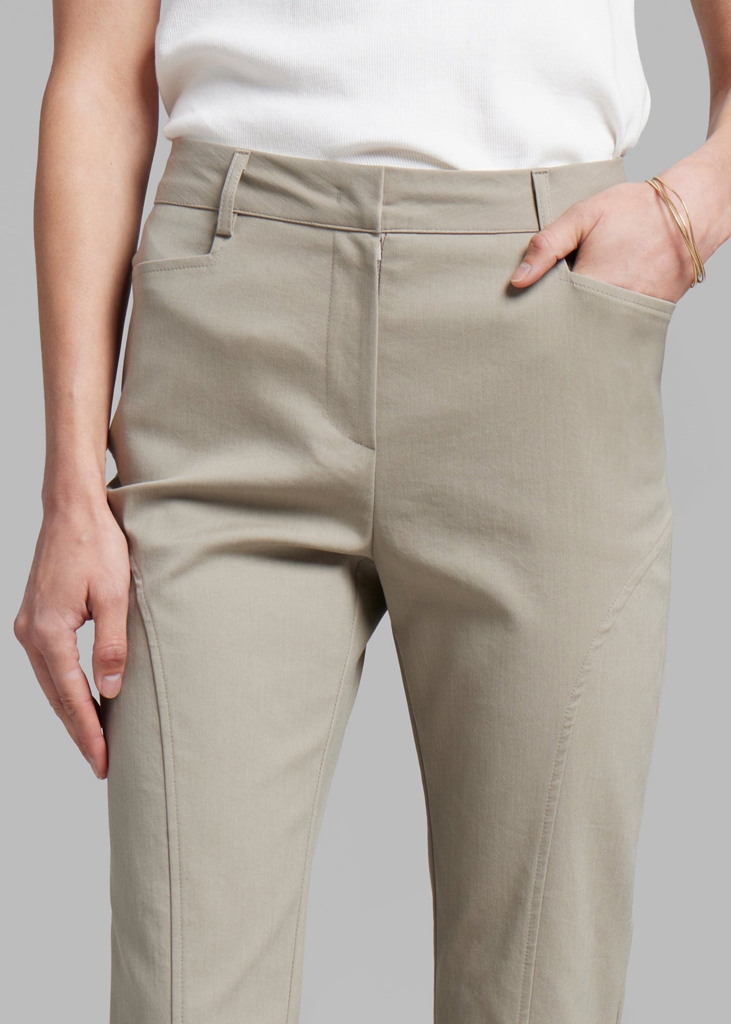 Romane Bermuda Shorts - Beige