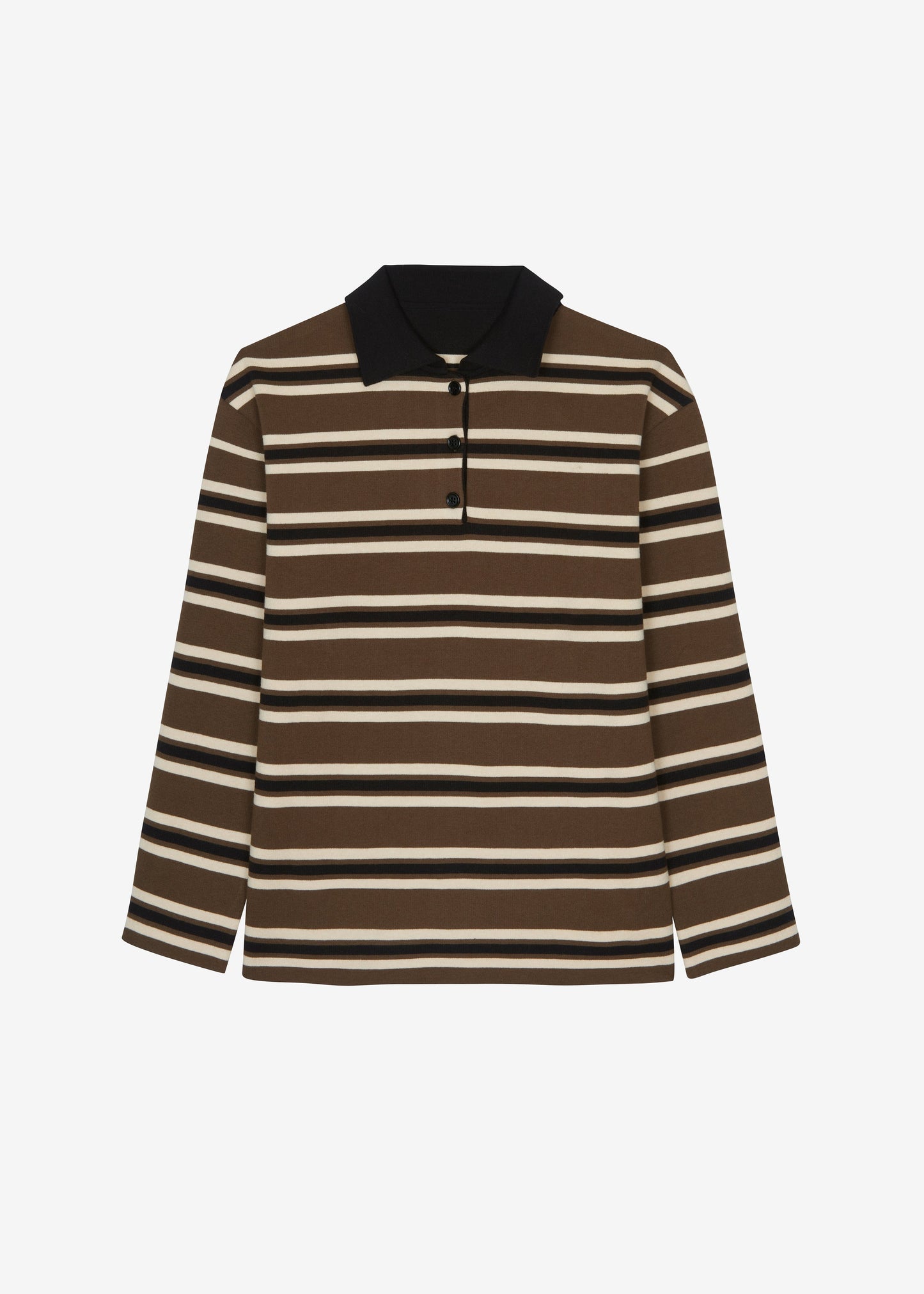 Royan Striped Polo - Khaki Multi Stripe