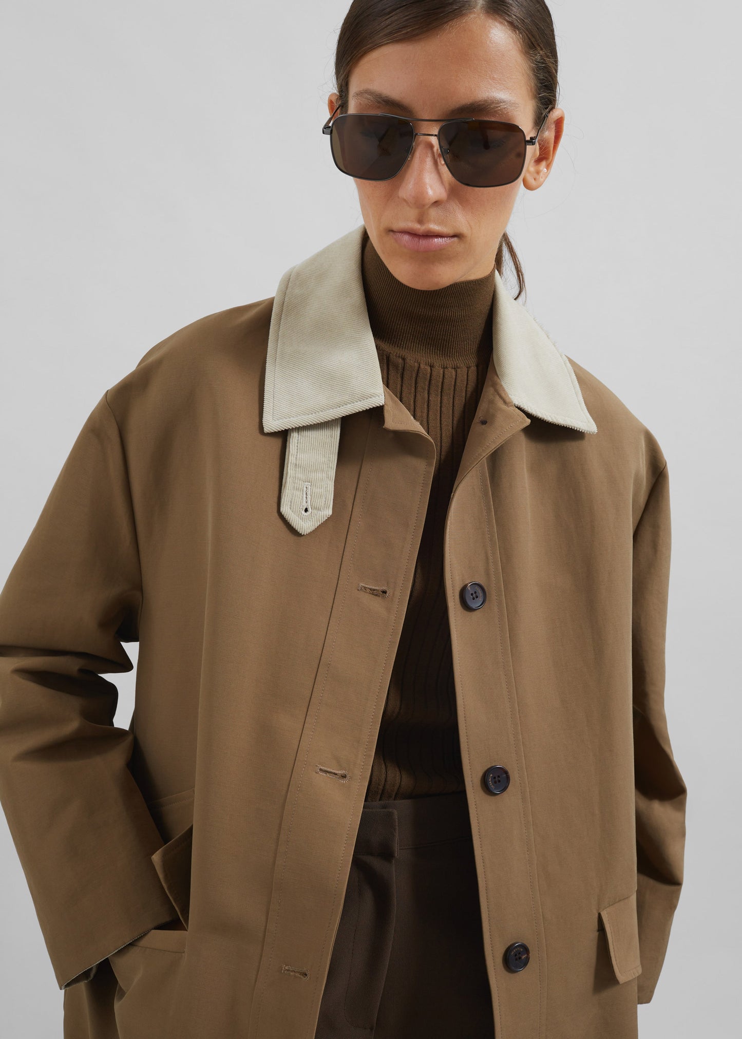 Ryker Boxy Jacket - Brown