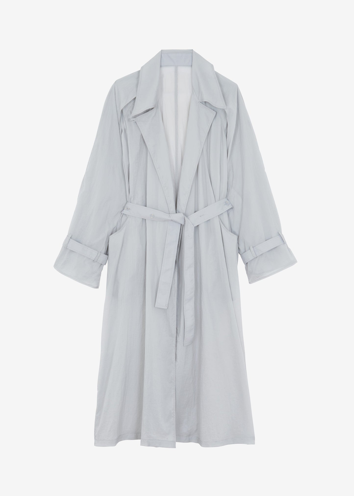 Sal Trench Coat - Light Grey