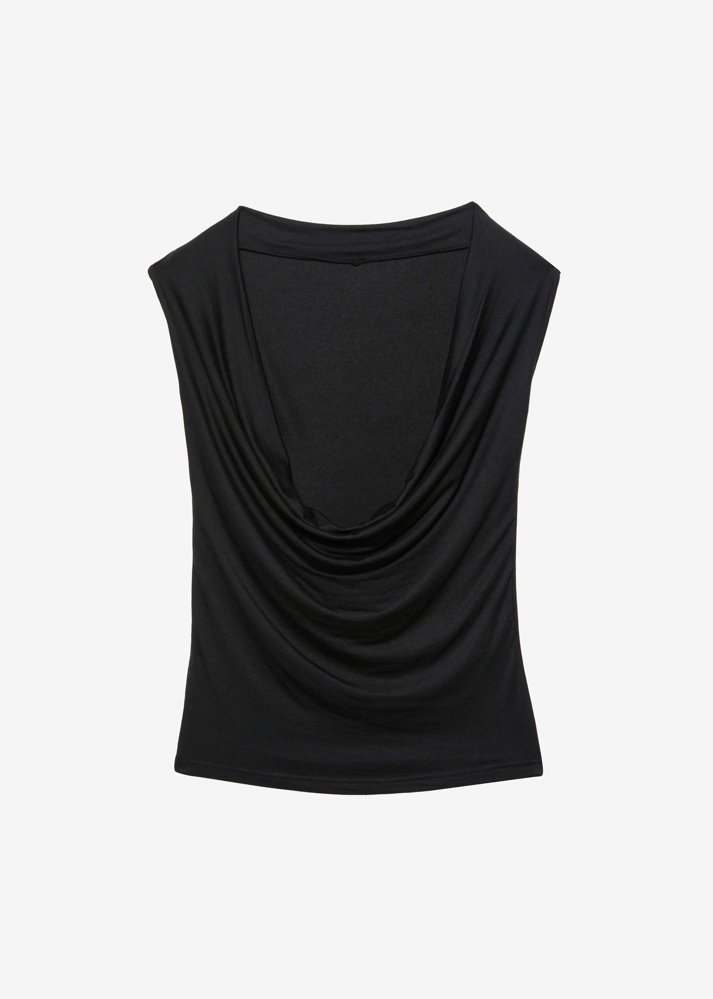 Salma Drop Back Blouse - Black