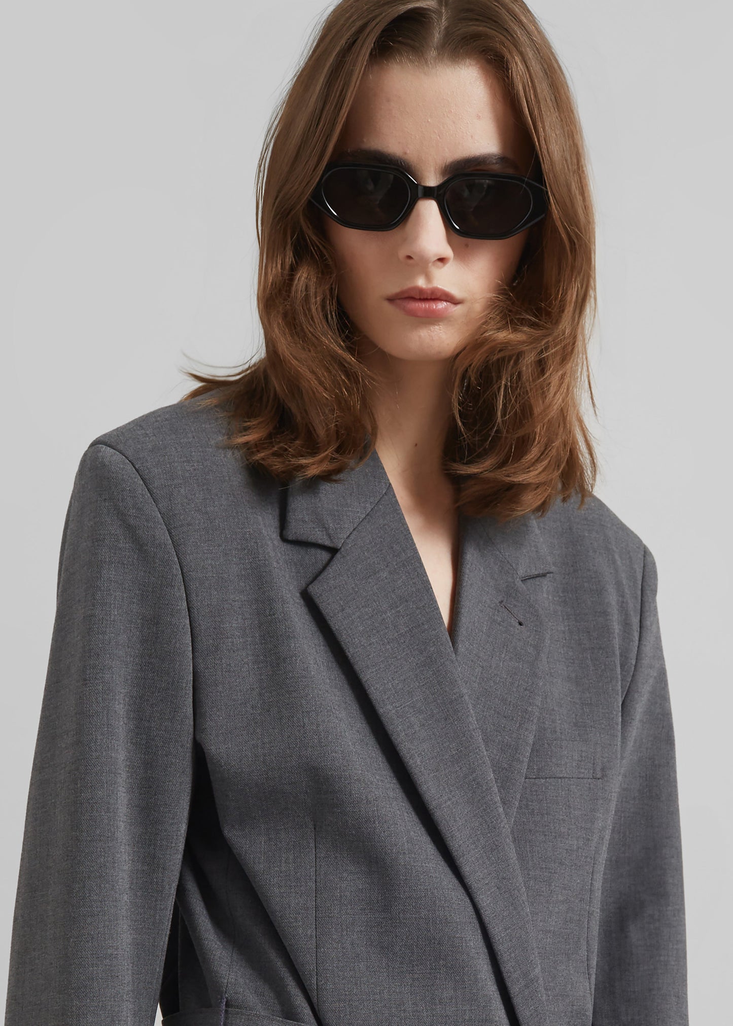 Salzburg Belted Blazer - Grey