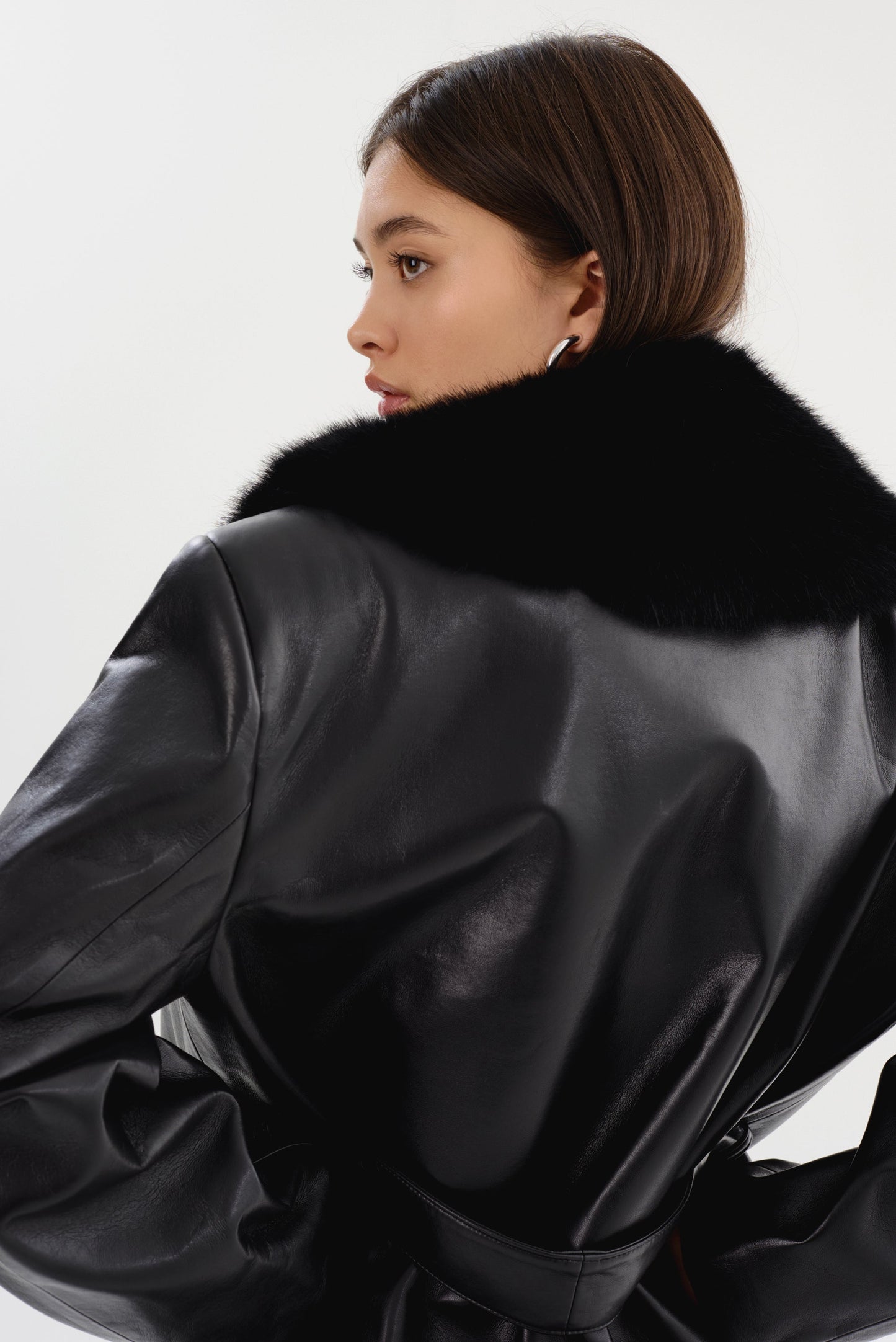 SARITA | Recycled Leather Maxi Coat