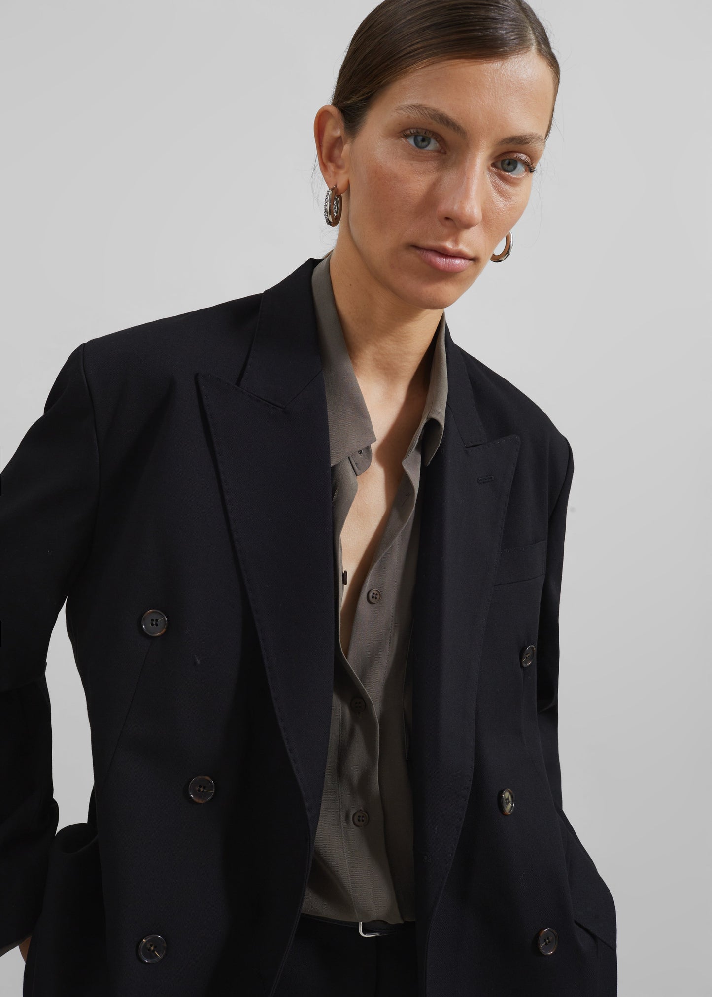 Sava Double Breasted Blazer - Black