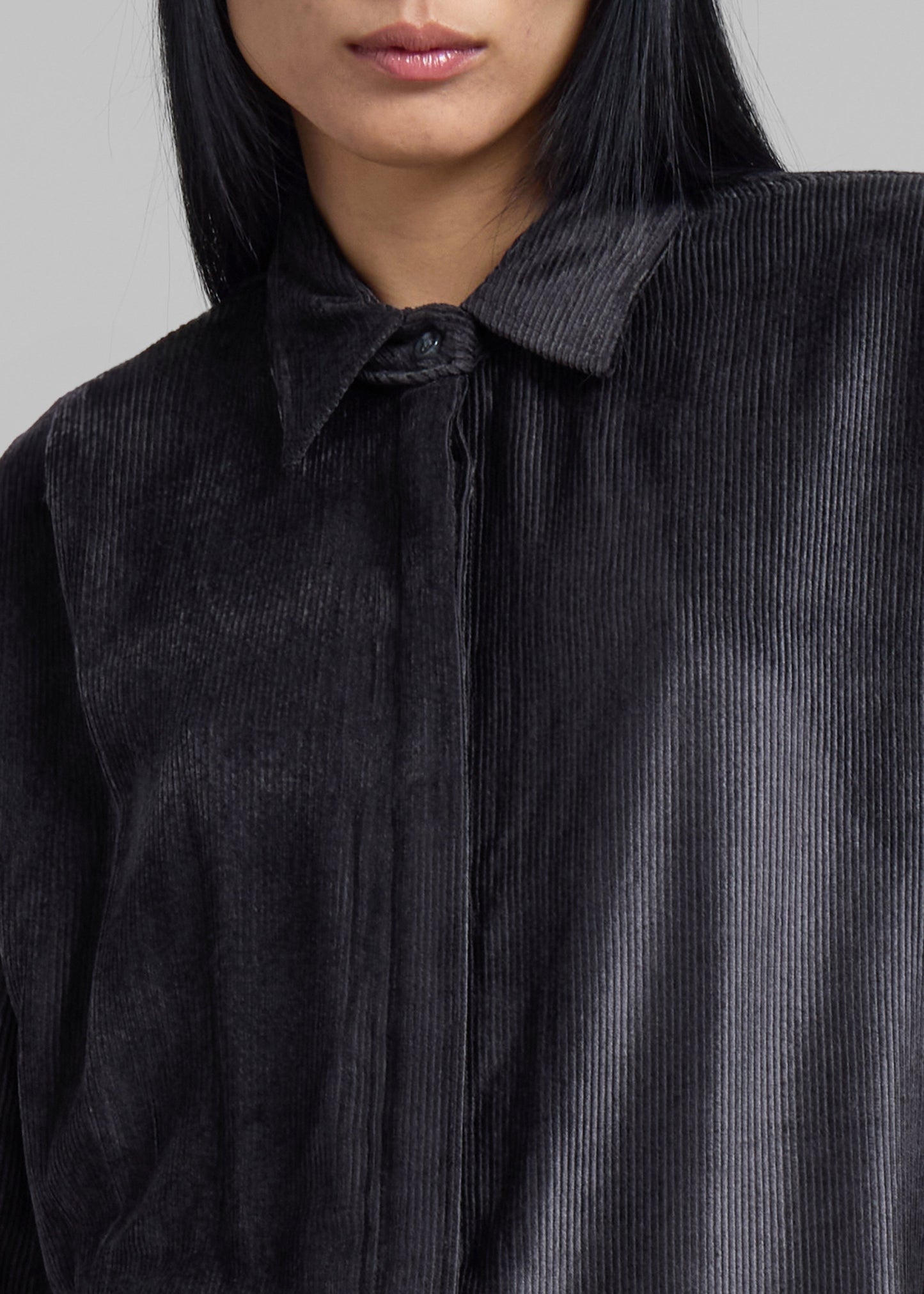 Serin Corduroy Shirt - Black