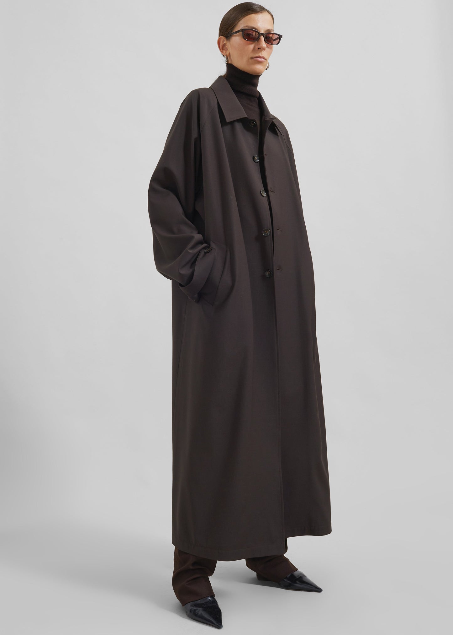 Shay Trench Coat - Brown