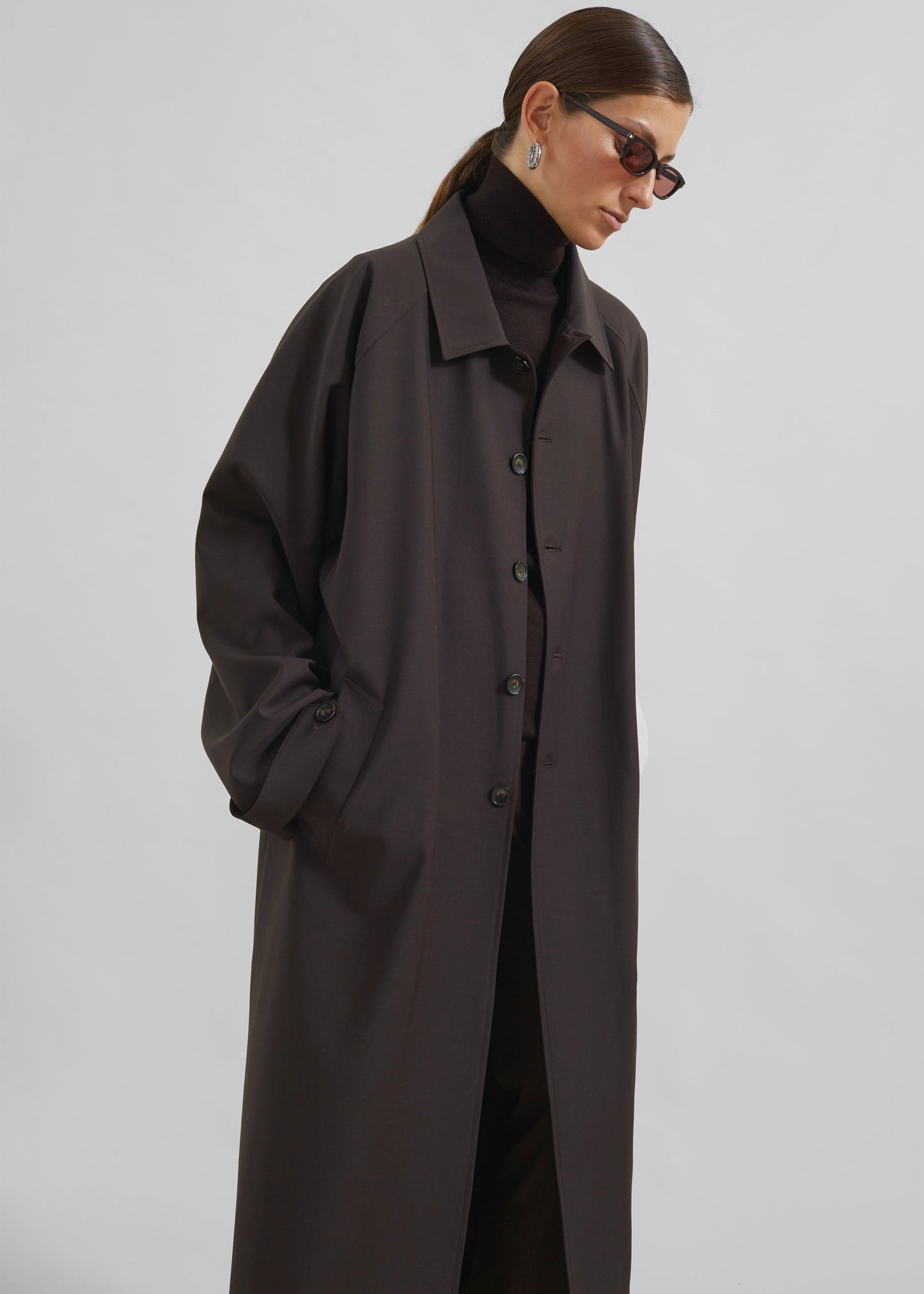 Shay Trench Coat - Brown