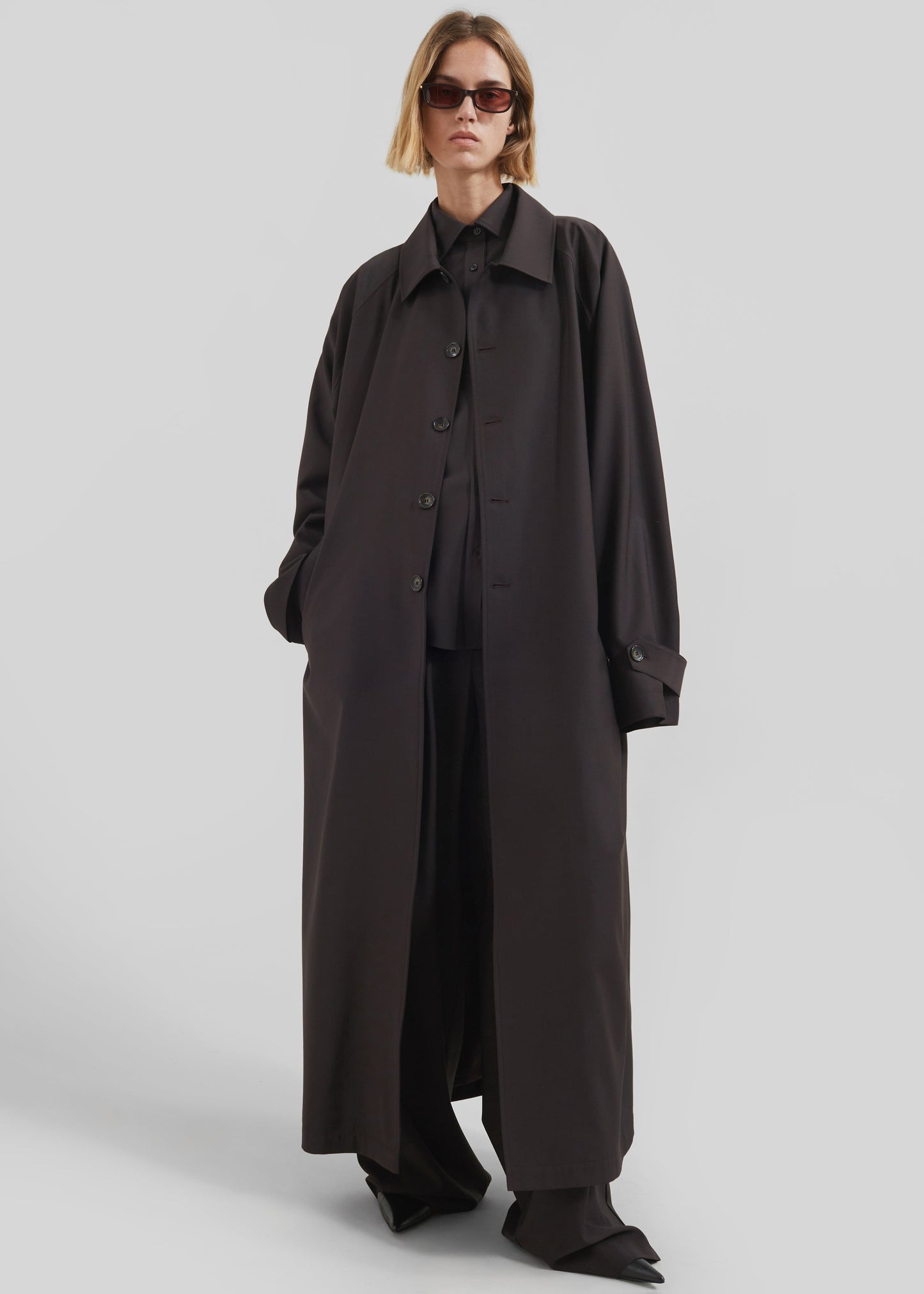 Shay Trench Coat - Brown