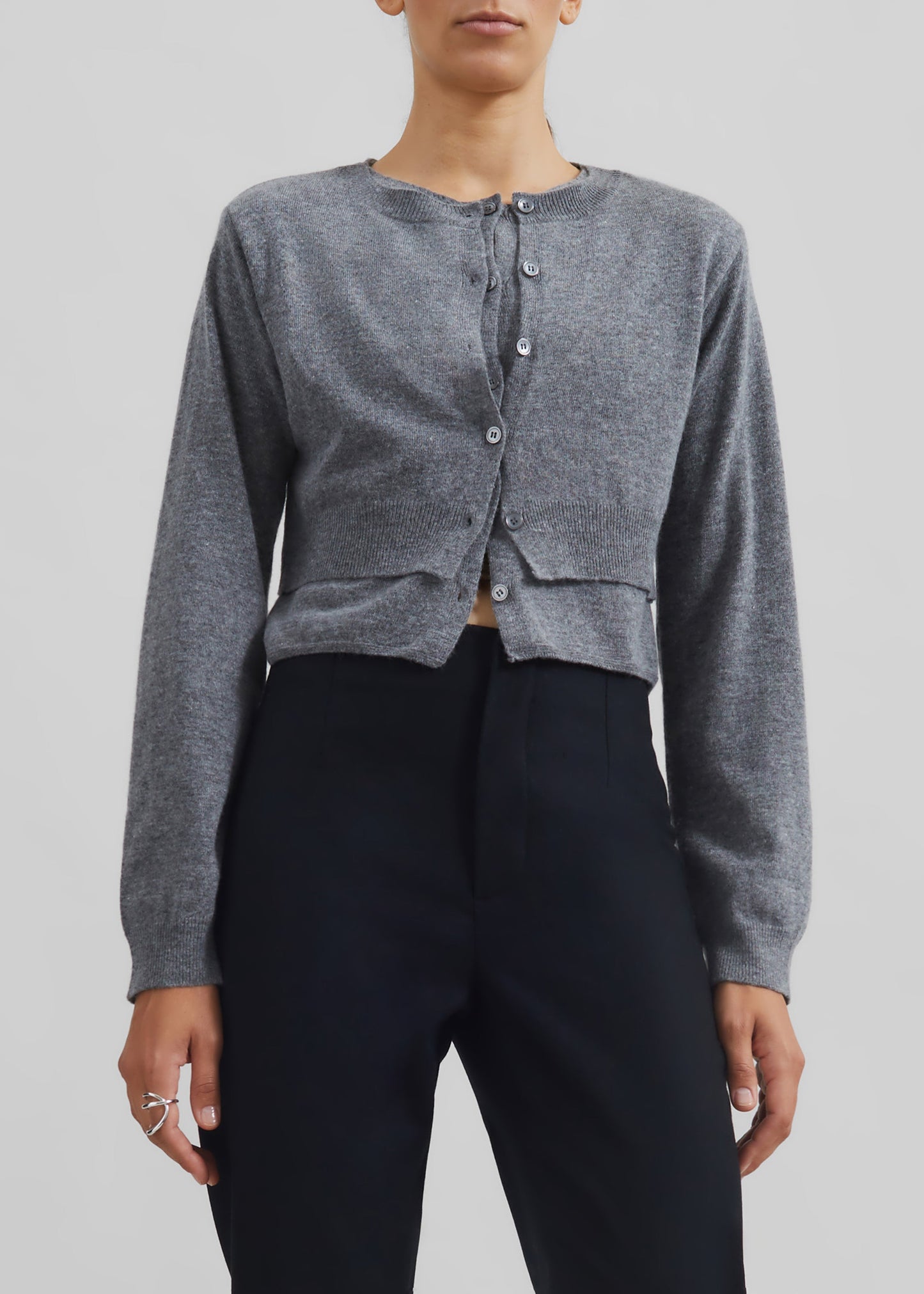 Simi Layered Cardigan - Grey