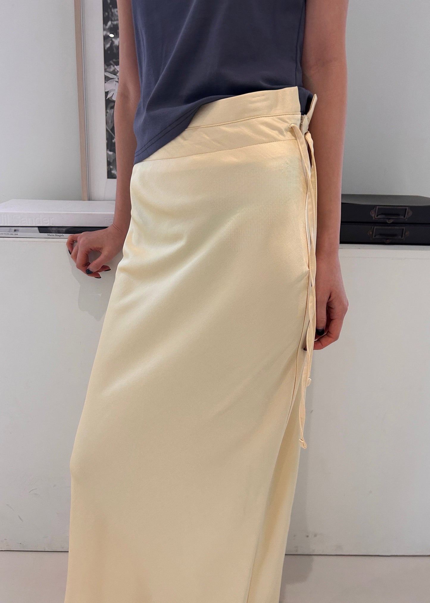 Siovhan Satin Skirt - Yellow