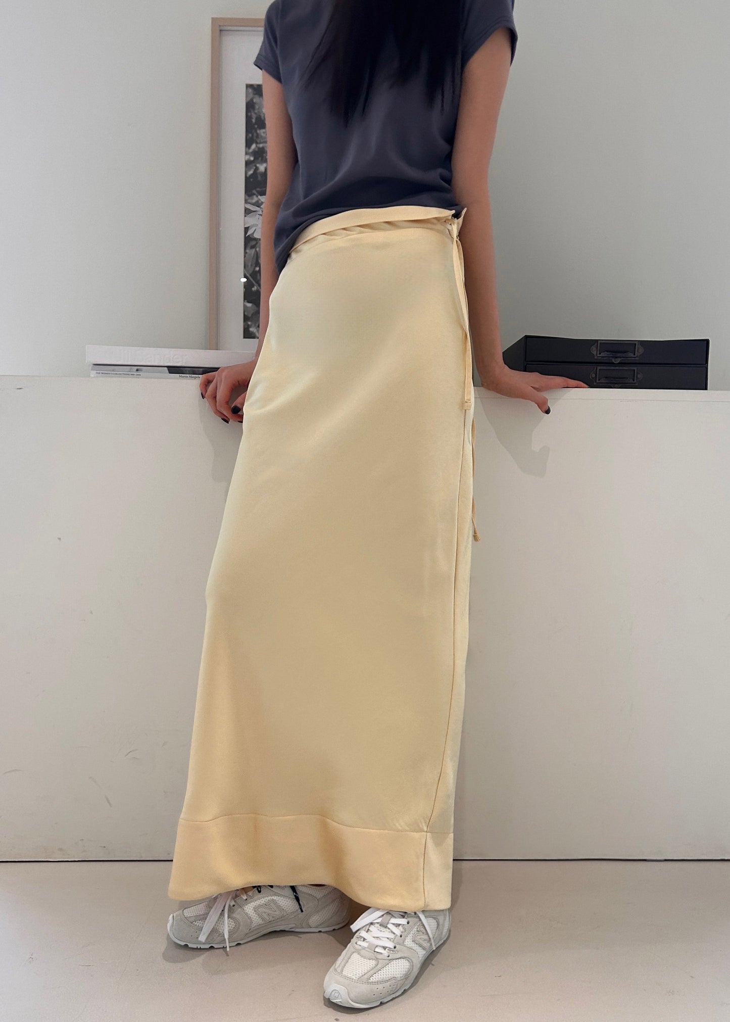 Siovhan Satin Skirt - Yellow