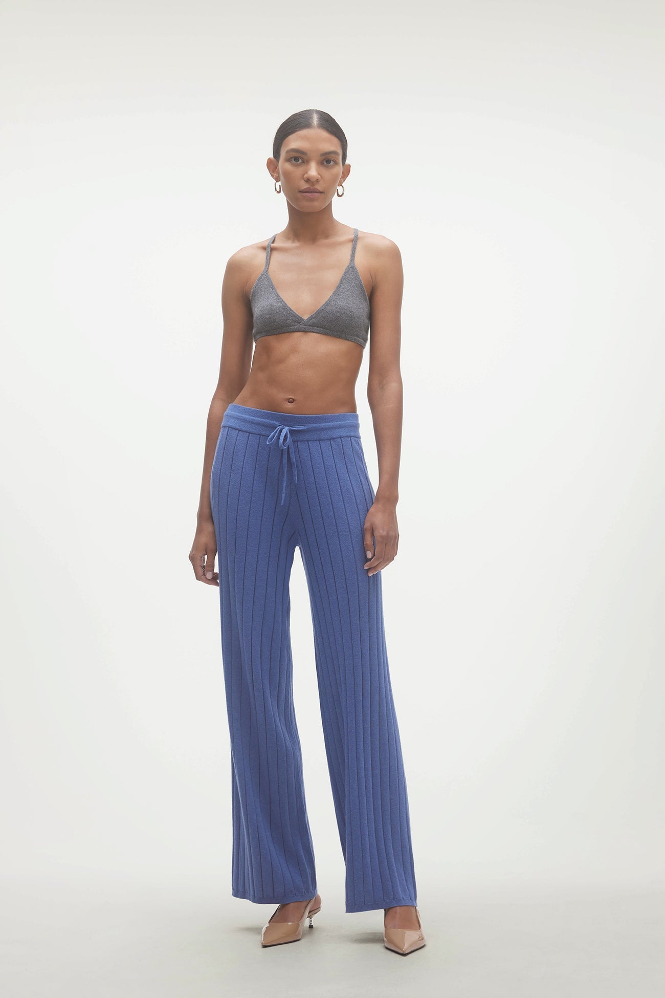 CHRISTIE RIBBED WIDE LEG PANT